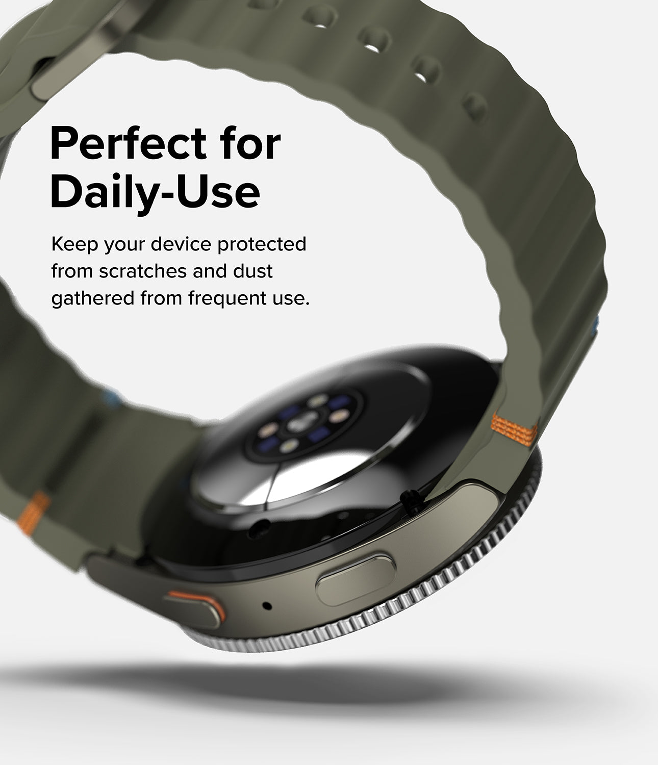 Bezel Styling + Glass Combo Samsung Galaxy Watch 7 44mm, Glossy Silver