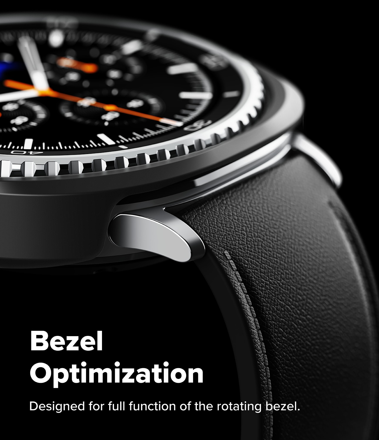 Coque Slim (2 pièces) Samsung Galaxy Watch 8 Classic, Matte Black & Clear