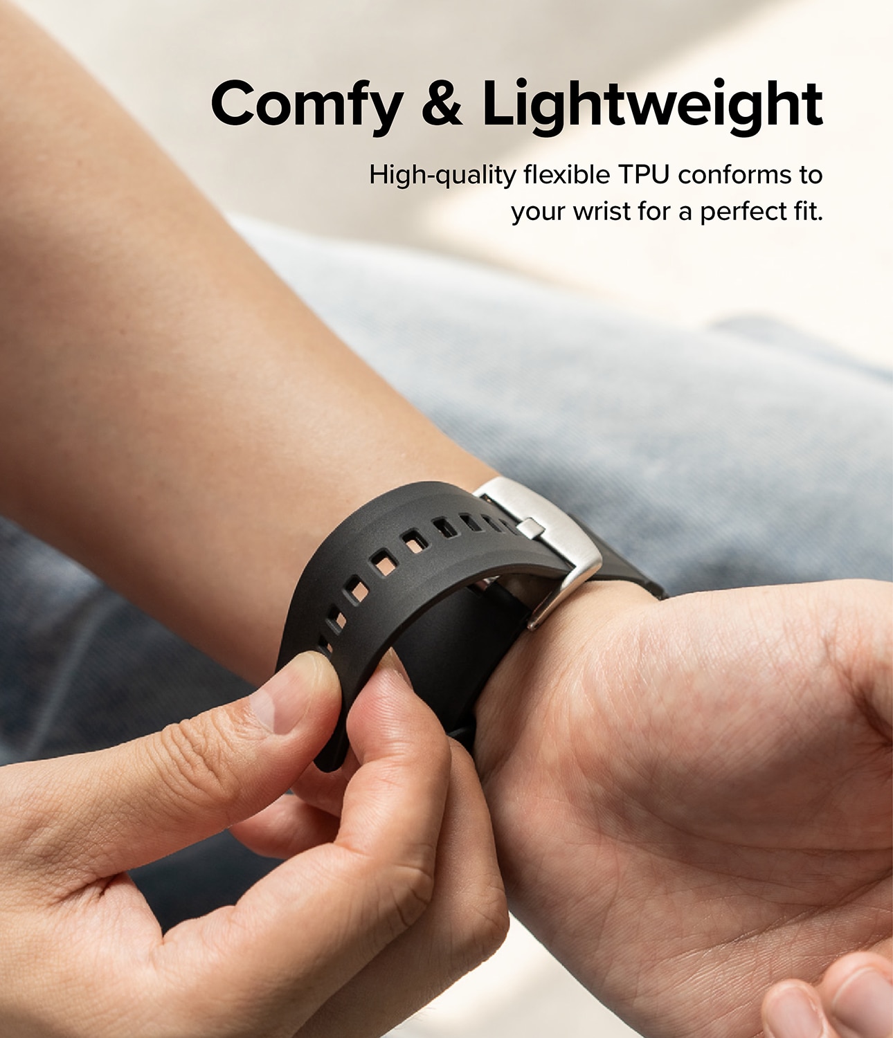 Rubber One Bold Band Samsung Galaxy Watch 4 44mm, Black