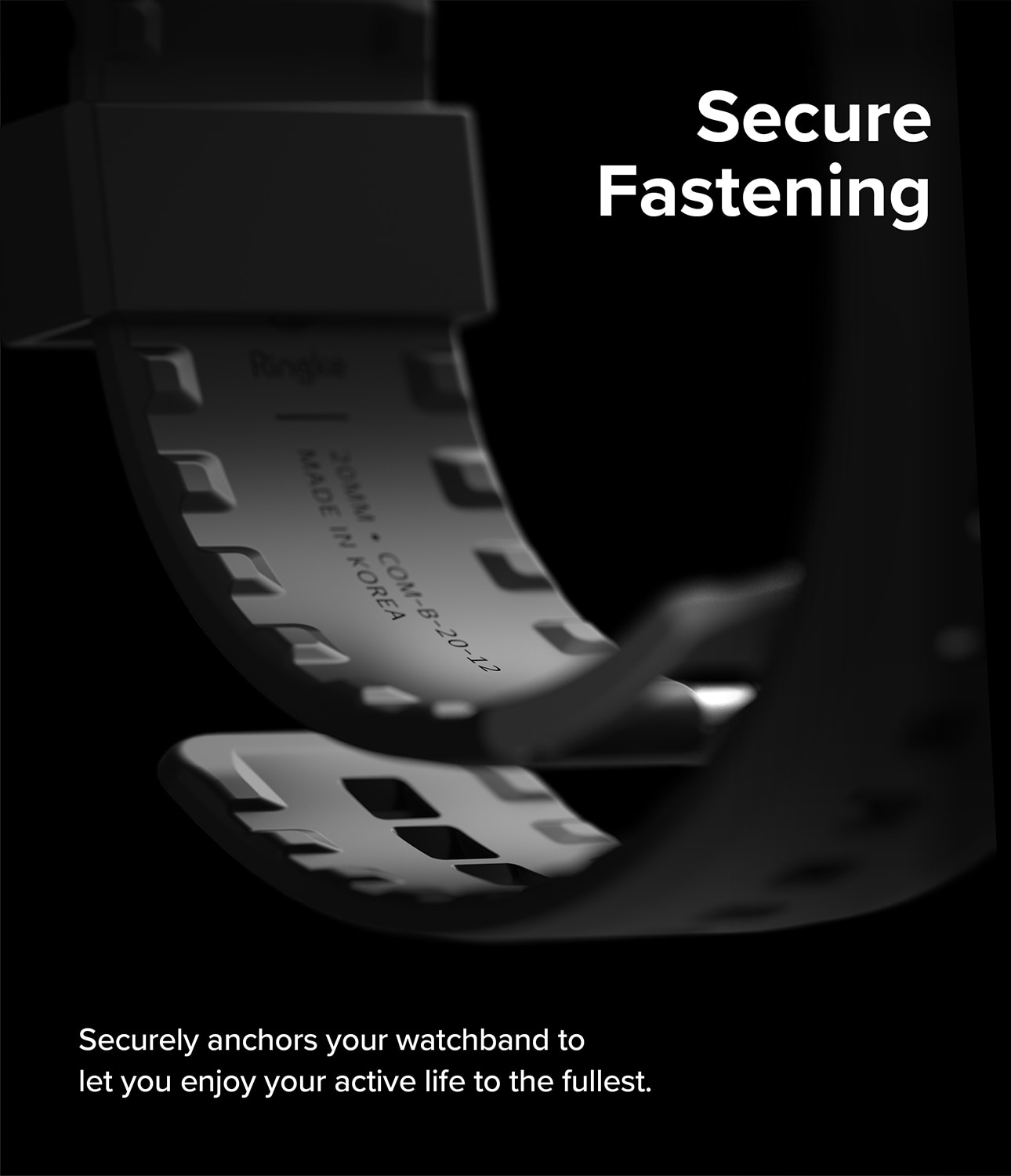 Rubber One Bold Band Samsung Galaxy Watch 4 44mm, Black