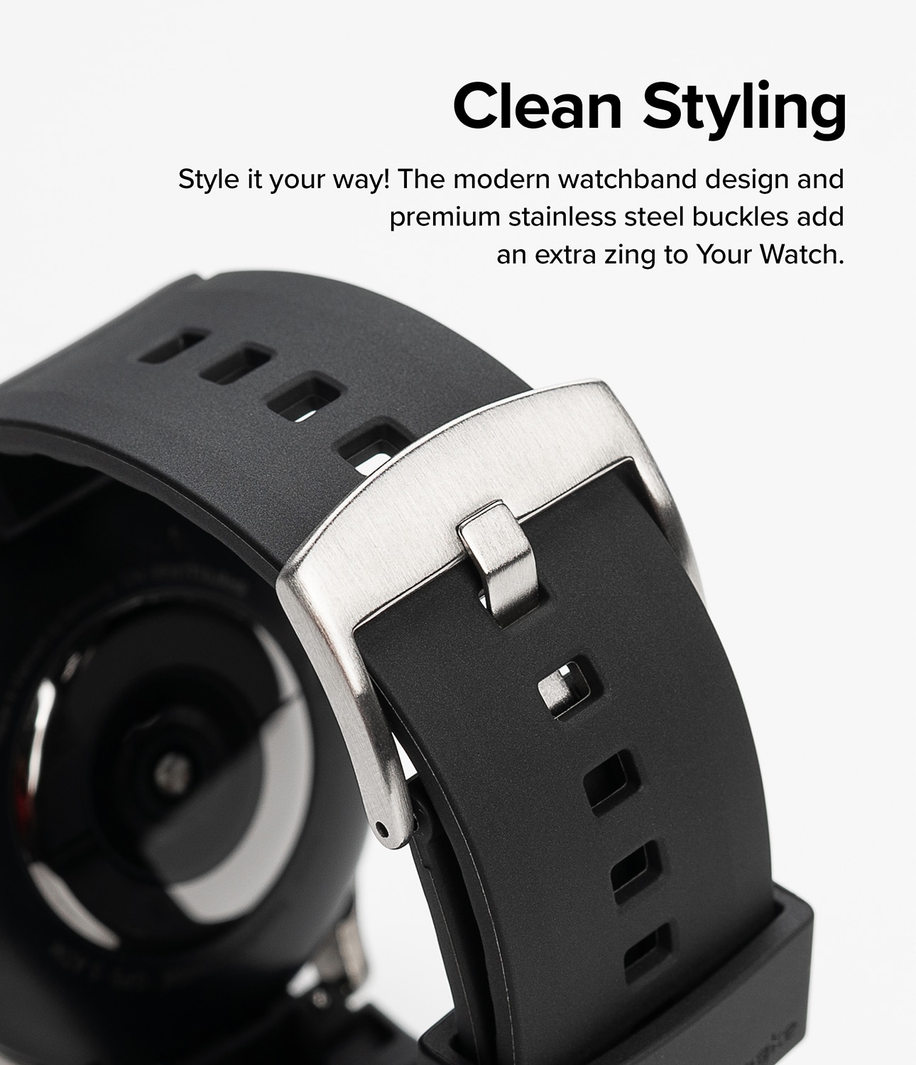 Rubber One Bold Band Samsung Galaxy Watch 4 44mm, Black