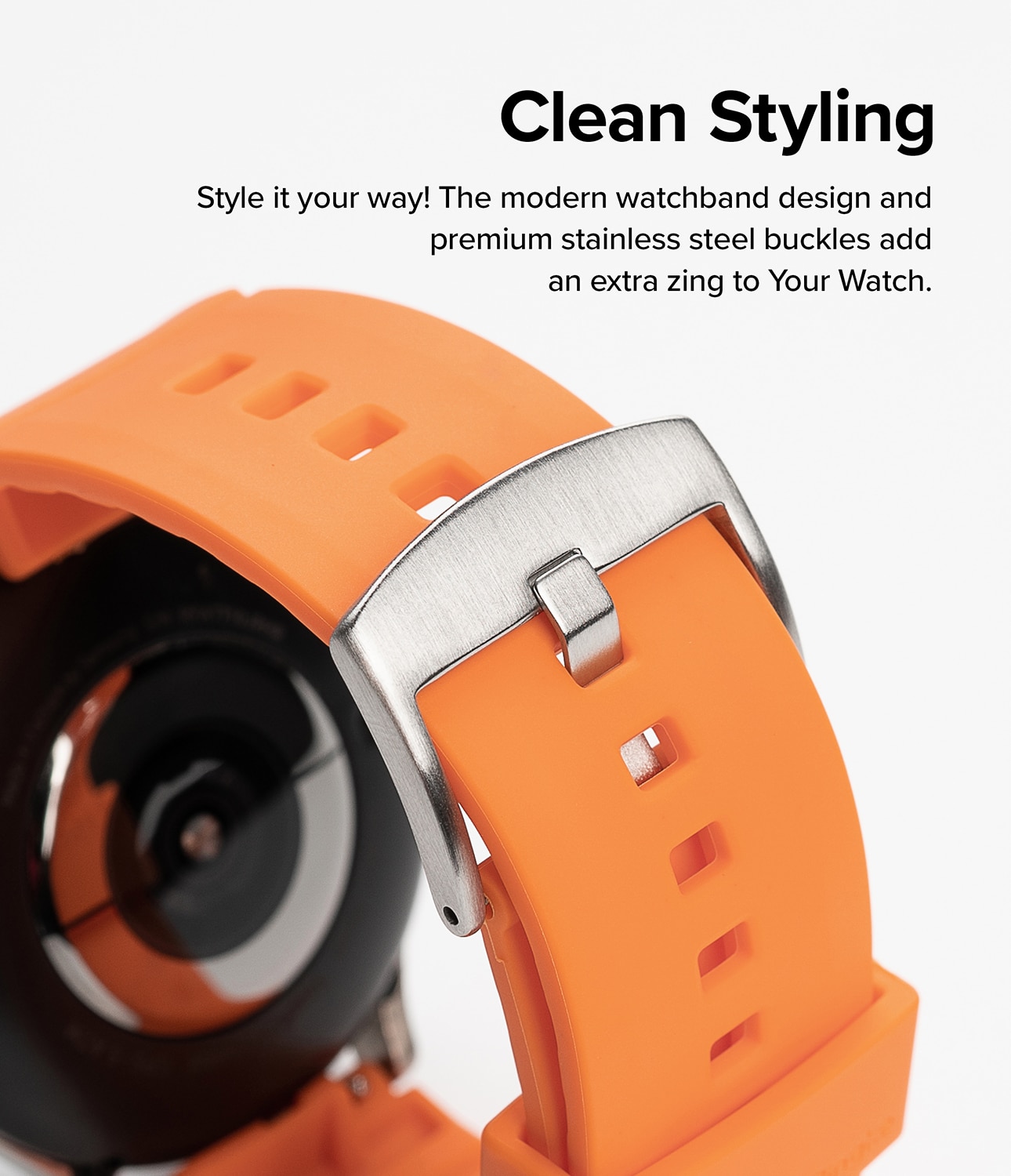 Rubber One Bold Band Samsung Galaxy Watch 4 44mm, Orange