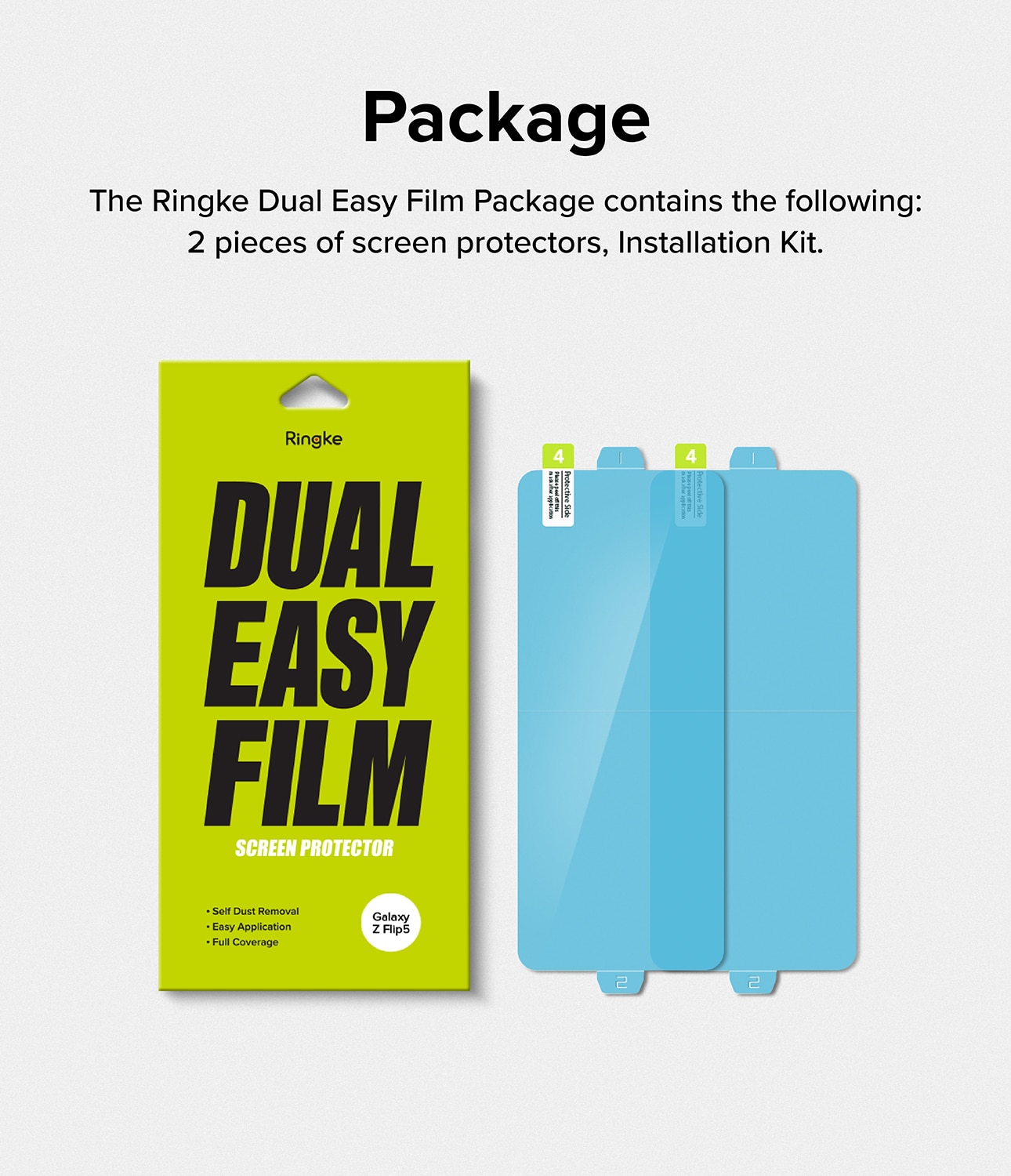 Dual Easy Screen Protector (2 pièces) Samsung Galaxy Z Flip 5