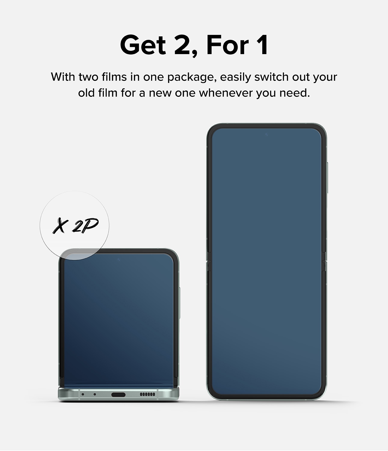 Dual Easy Screen Protector (2 pièces) Samsung Galaxy Z Flip 5