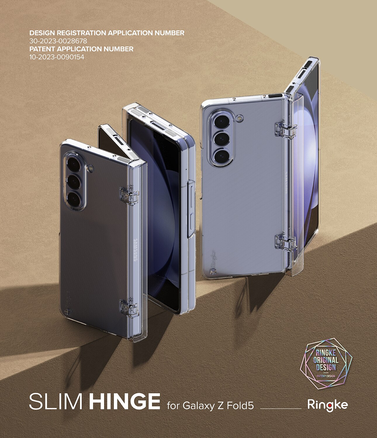 Coque Slim Hinge Samsung Galaxy Z Fold 5 Clear