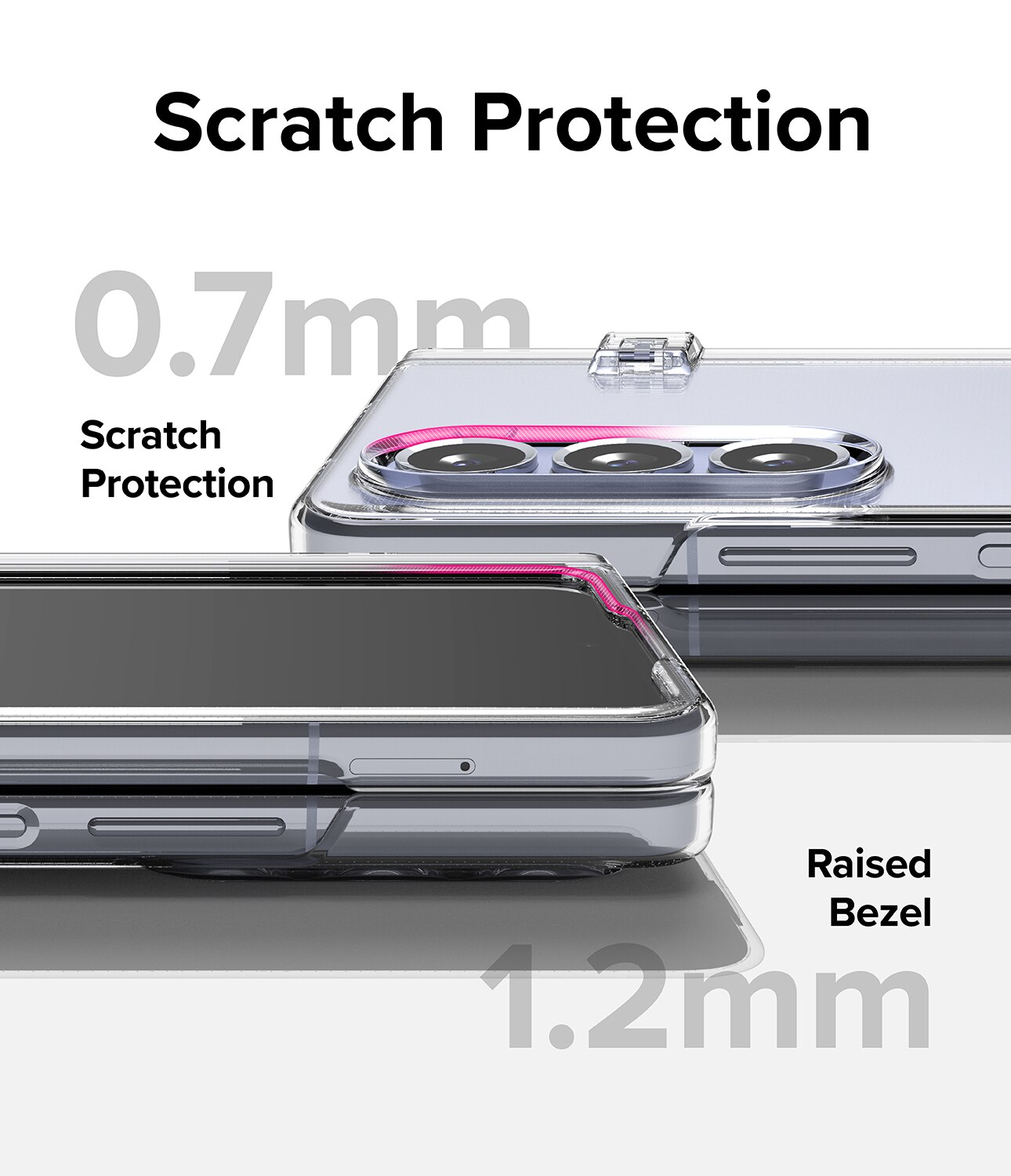 Coque Slim Hinge Samsung Galaxy Z Fold 5 Clear