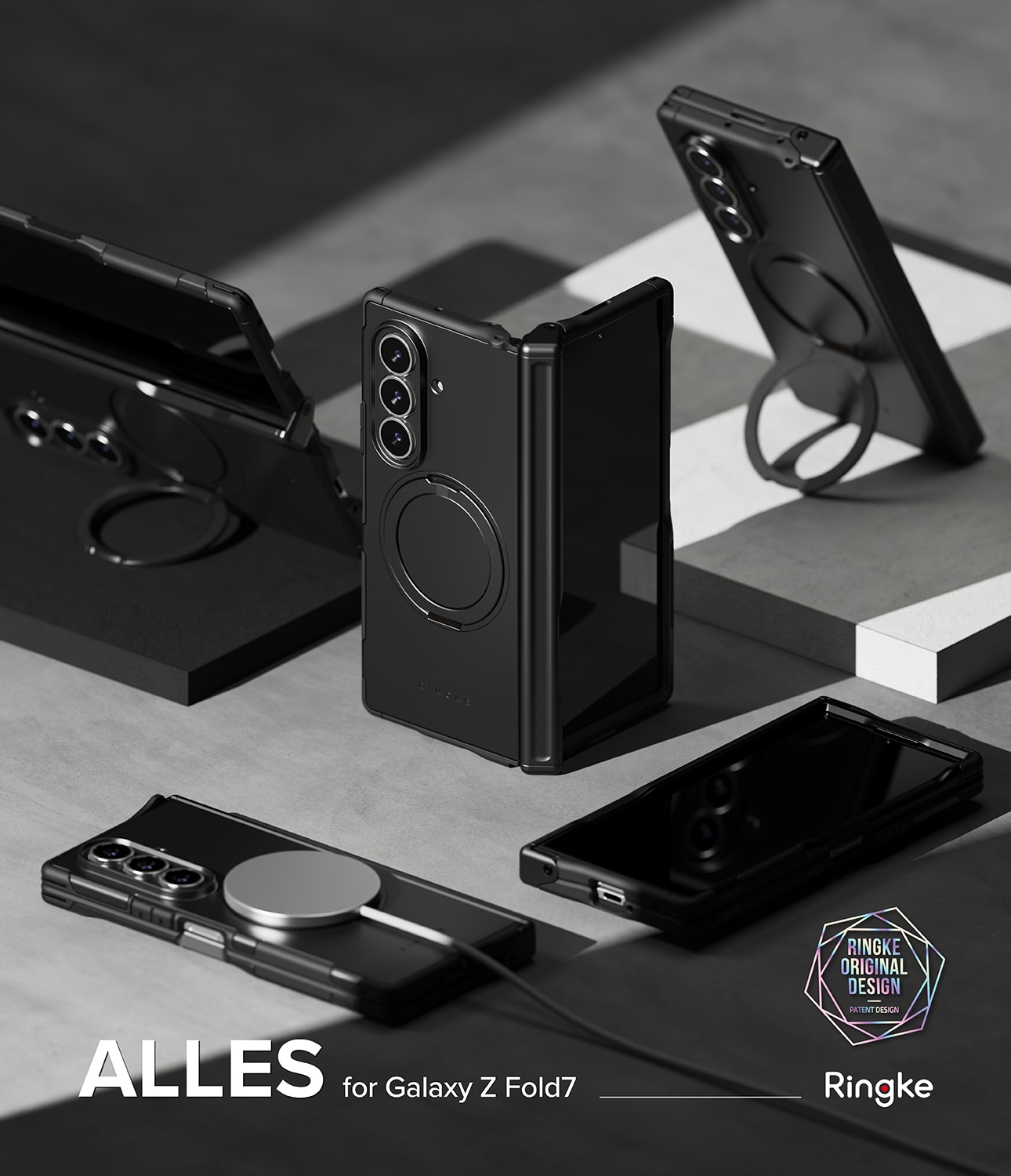 Alles Magnetic Coque Samsung Galaxy Z Fold 7, noir
