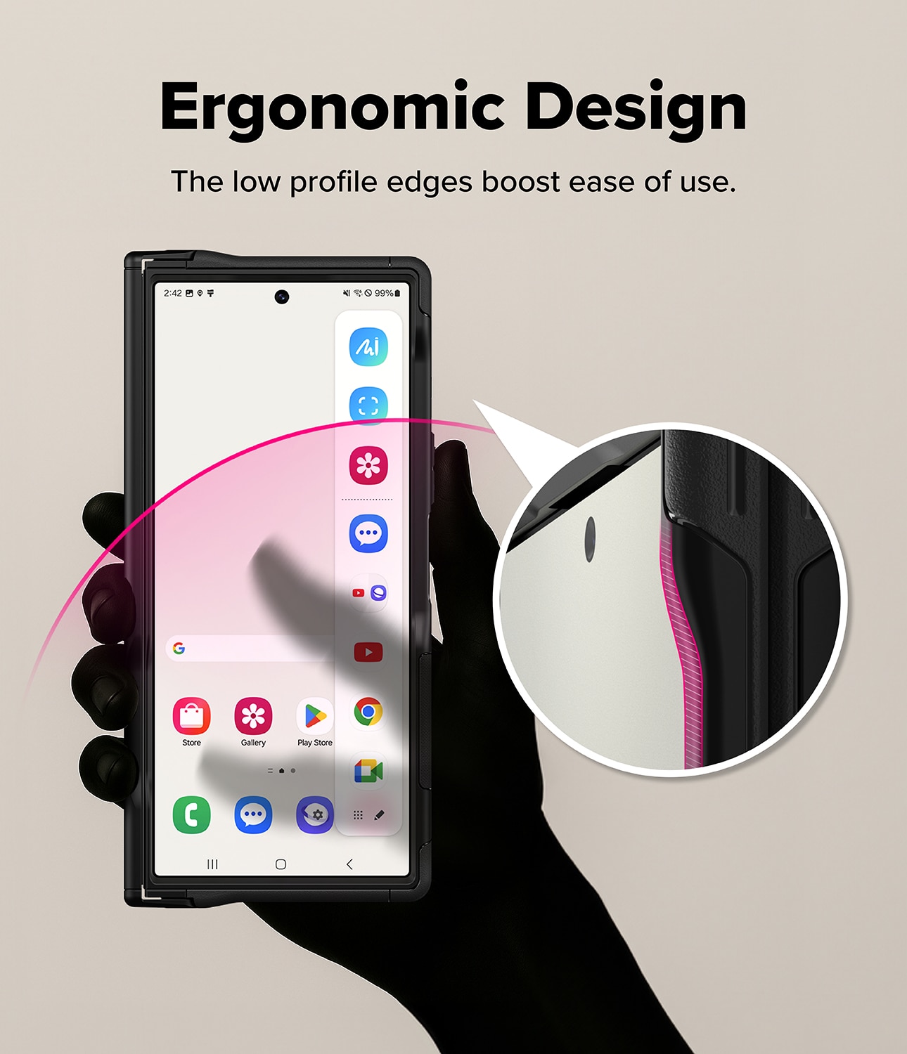 Alles Magnetic Coque Samsung Galaxy Z Fold 7, noir