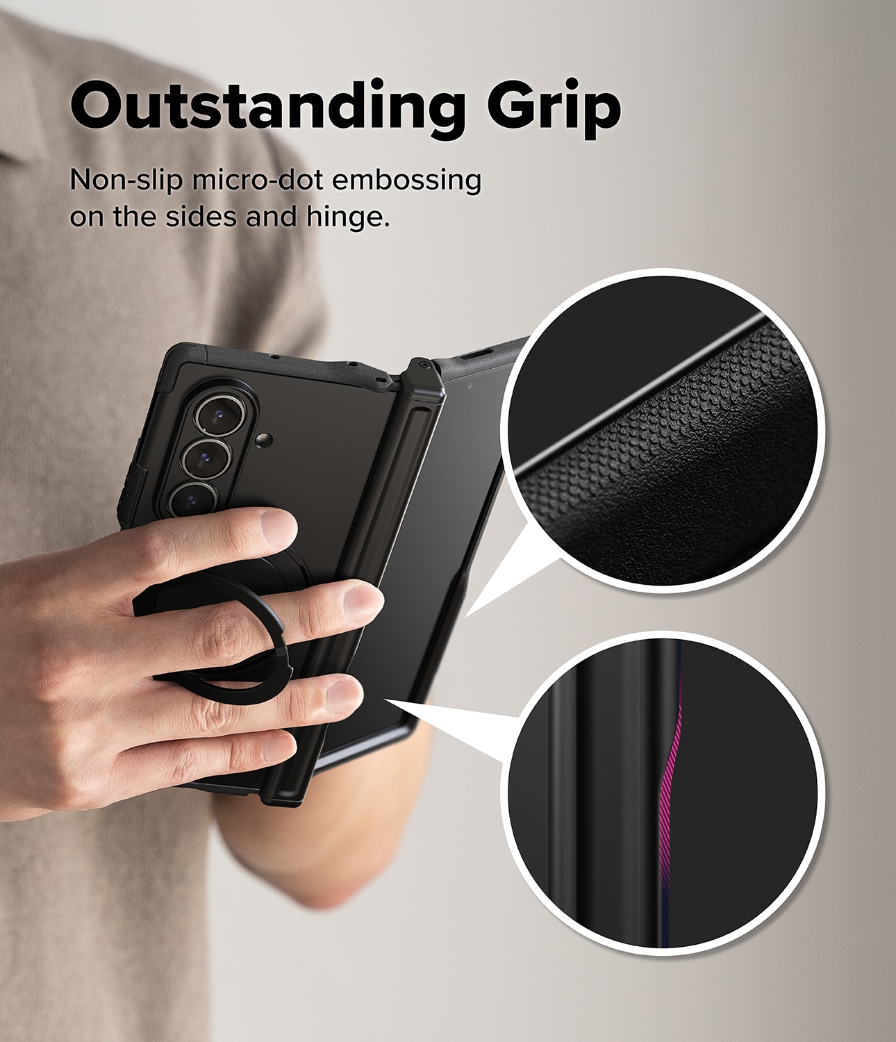Alles Magnetic Coque Samsung Galaxy Z Fold 7, noir