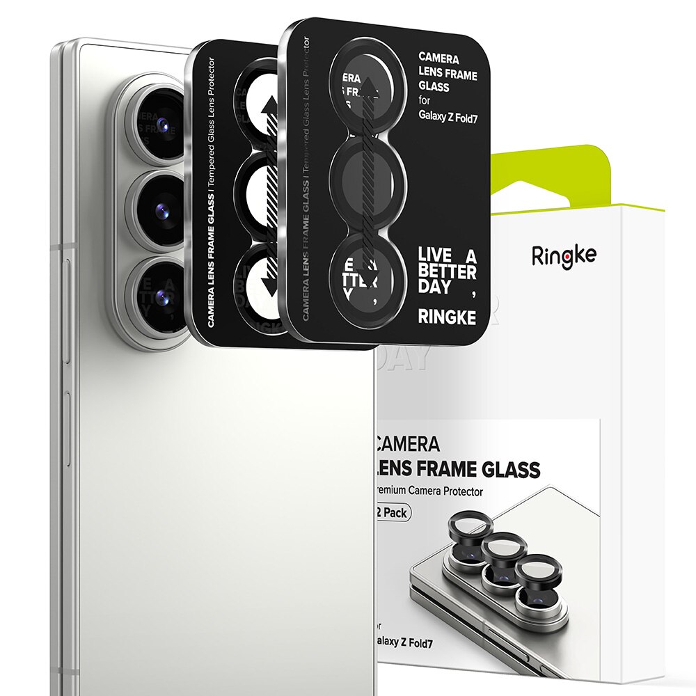 Camera Lens Frame Glass (2 pièces) Samsung Galaxy Z Fold 7 Black