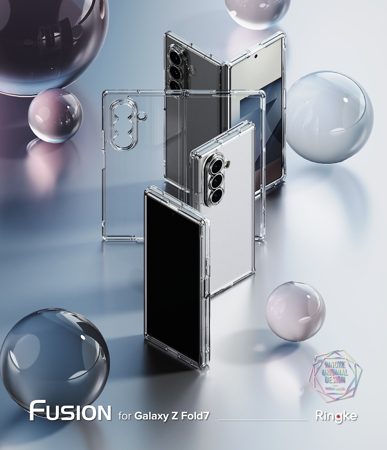 Coque Fusion Samsung Galaxy Z Fold 7, Clear