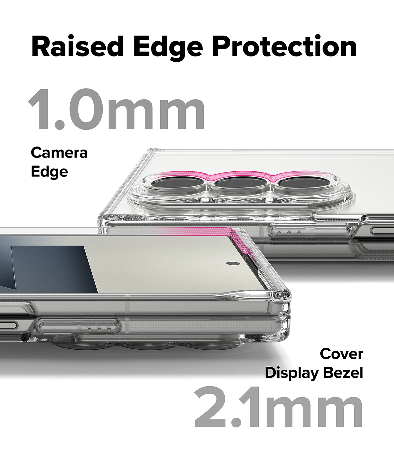 Coque Fusion Samsung Galaxy Z Fold 7, Clear