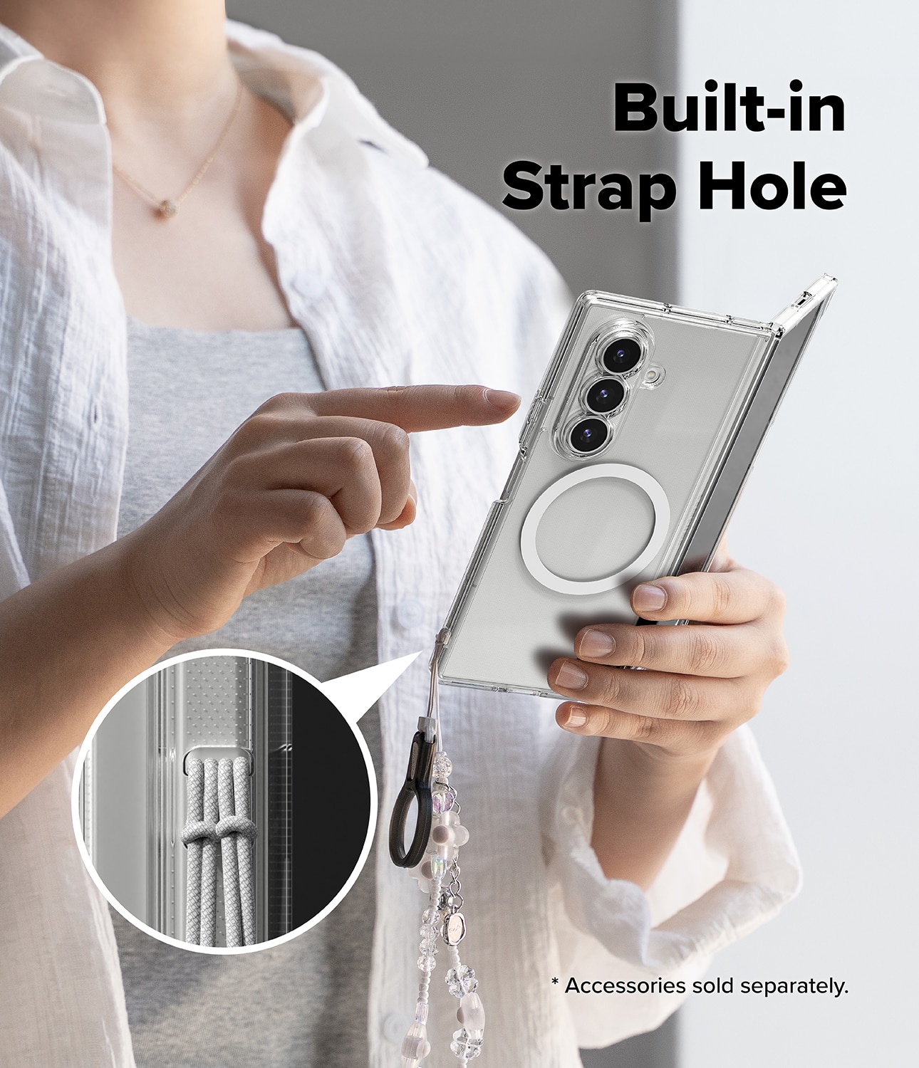 Coque Fusion Magnetic Samsung Galaxy Z Fold 7 Transparent