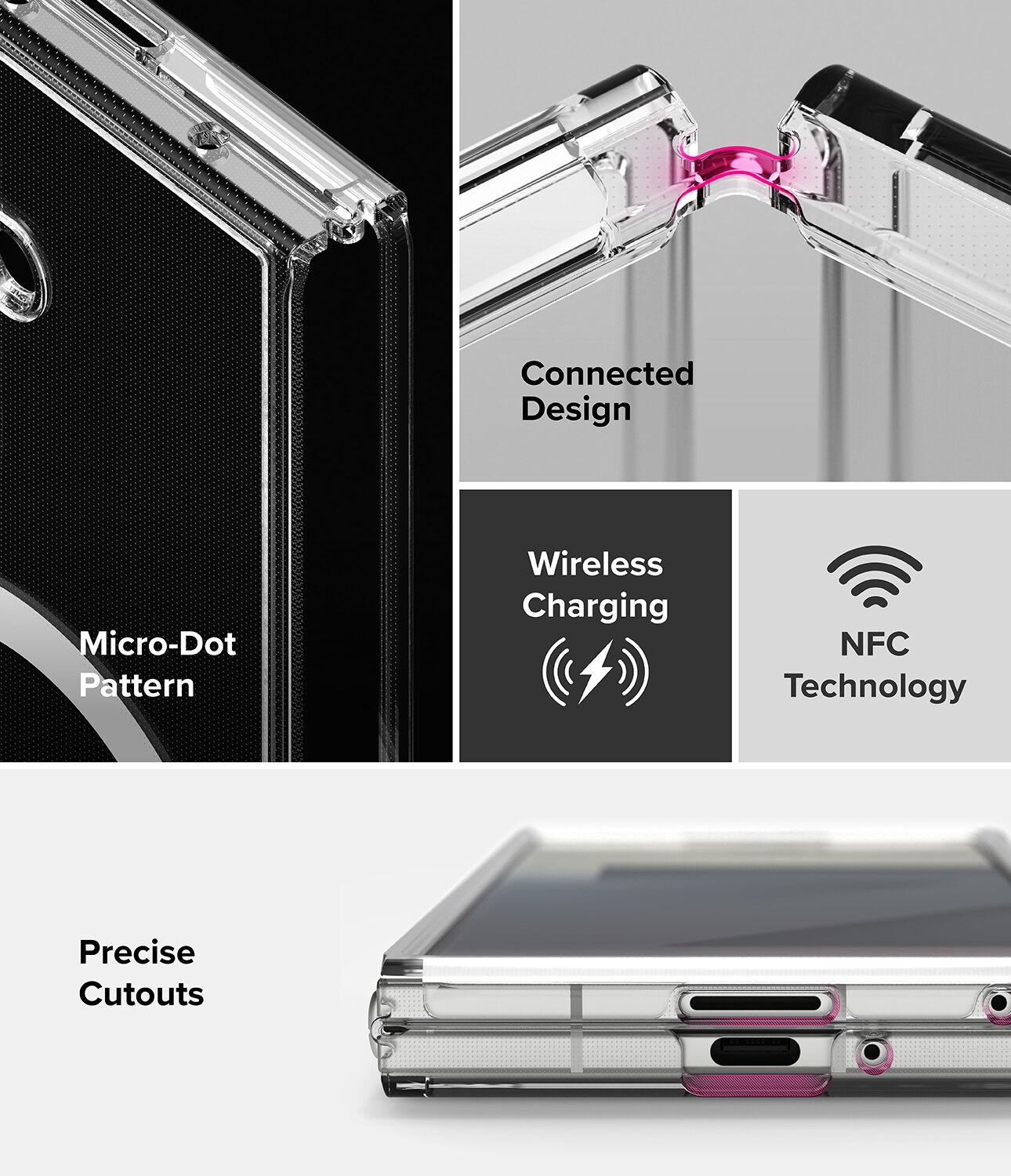 Coque Fusion Magnetic Samsung Galaxy Z Fold 7 Transparent