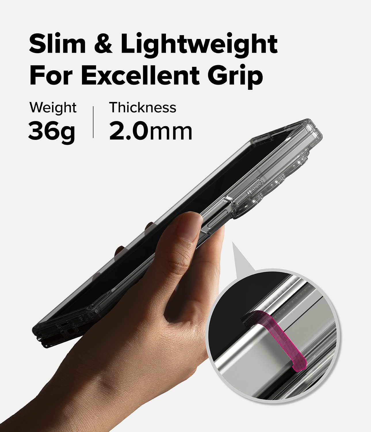 Coque Fusion Magnetic Samsung Galaxy Z Fold 7 Transparent