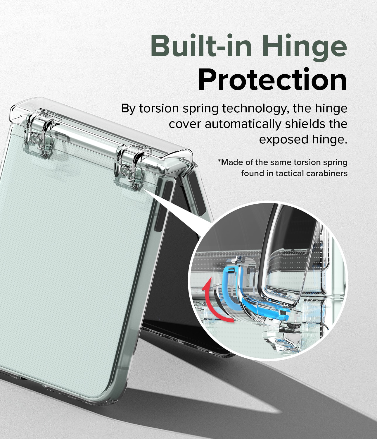 Coque Slim Hinge Samsung Galaxy Z Flip 5 Clear