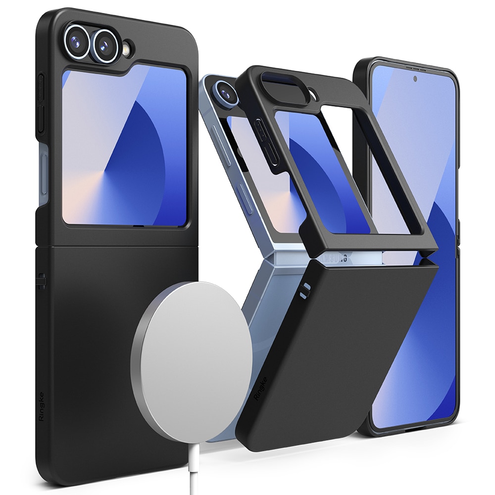 Coque Slim Magnetic Samsung Galaxy Z Flip 6, Black