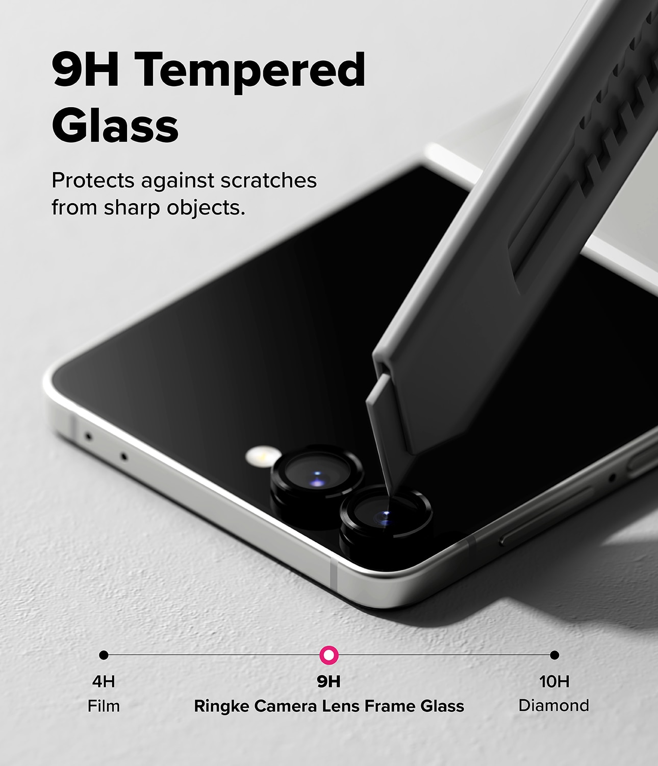 Camera Lens Frame Glass (2 pièces) Samsung Galaxy Z Flip 7 Black