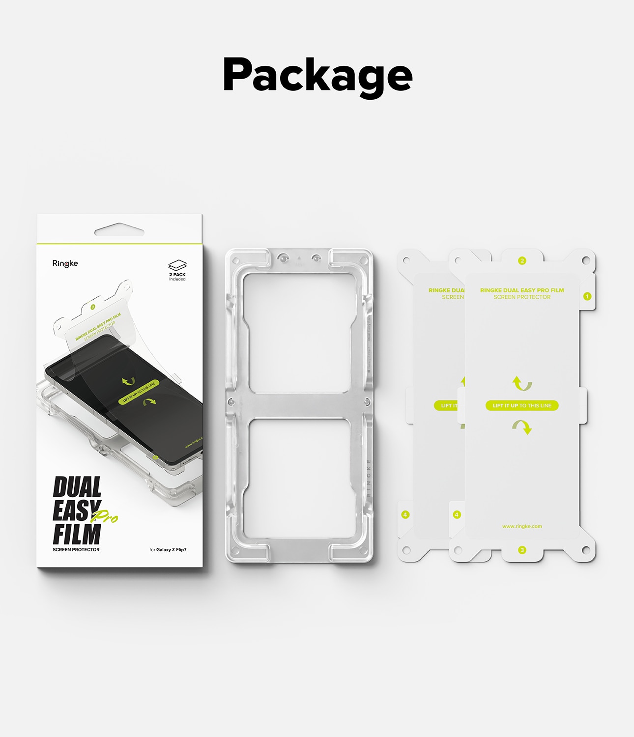 Dual Easy Pro Screen Protector (2 pièces) Samsung Galaxy Z Flip 7