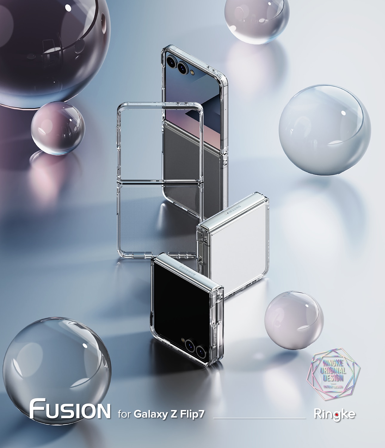 Coque Fusion Samsung Galaxy Z Flip 7, Clear