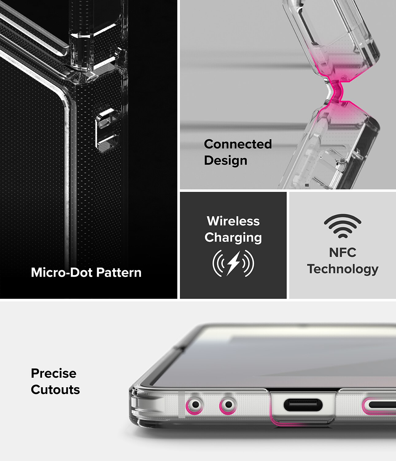 Coque Fusion Samsung Galaxy Z Flip 7, Clear