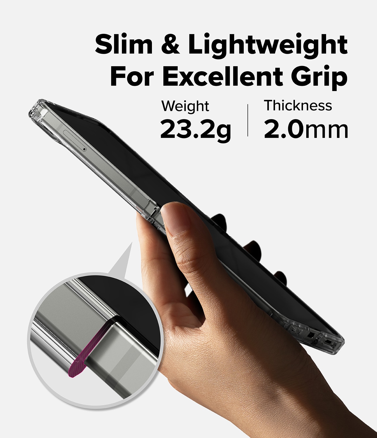 Coque Fusion Samsung Galaxy Z Flip 7, Clear