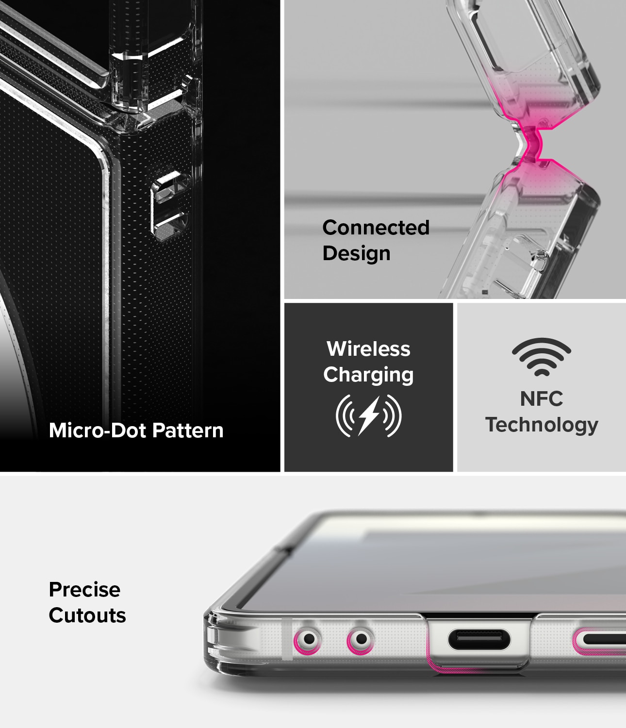 Coque Fusion Magnetic Samsung Galaxy Z Flip 7 Transparent