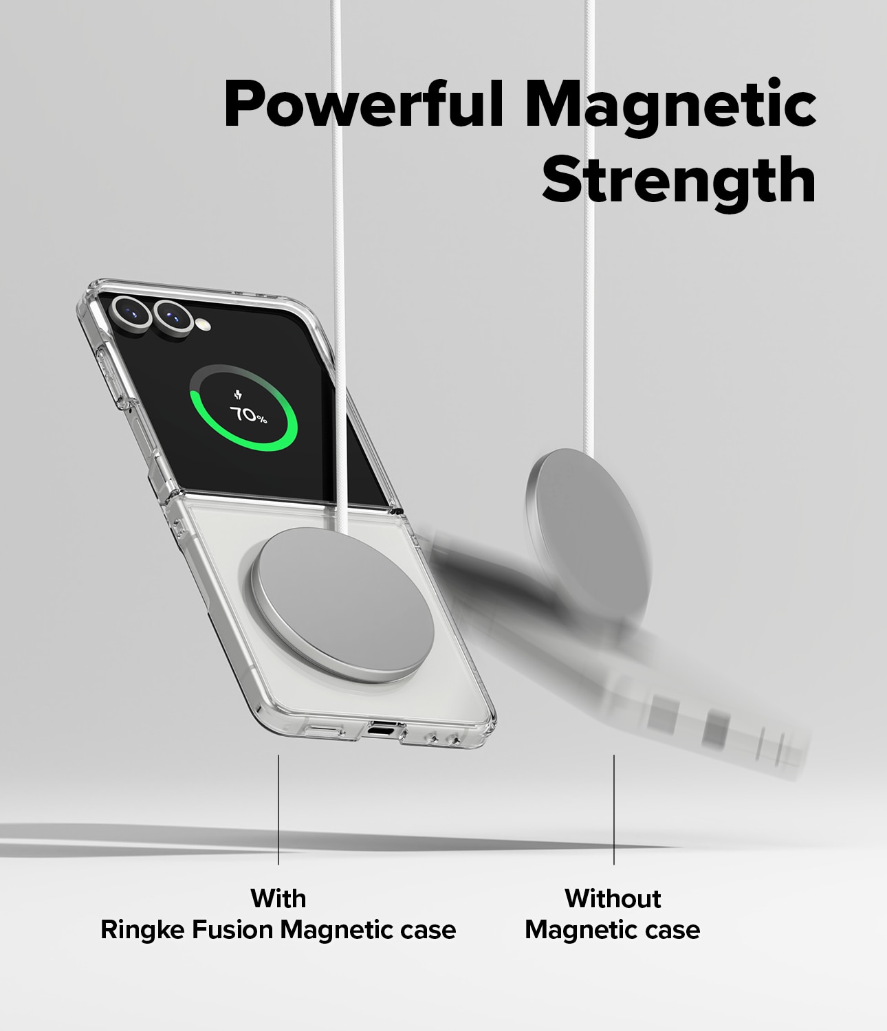 Coque Fusion Magnetic Samsung Galaxy Z Flip 7 Transparent