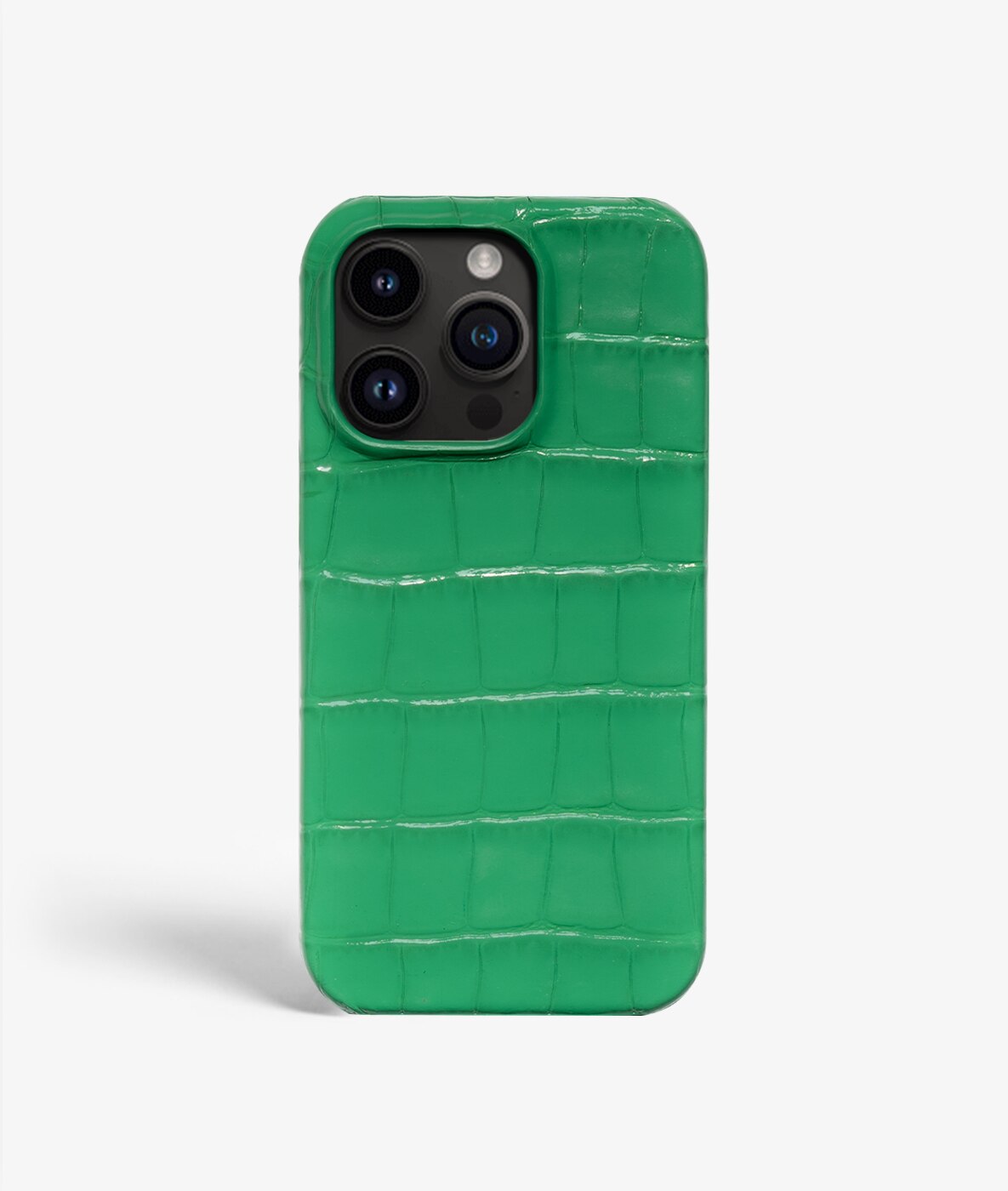 Coque iPhone 14 Pro Croco Vert