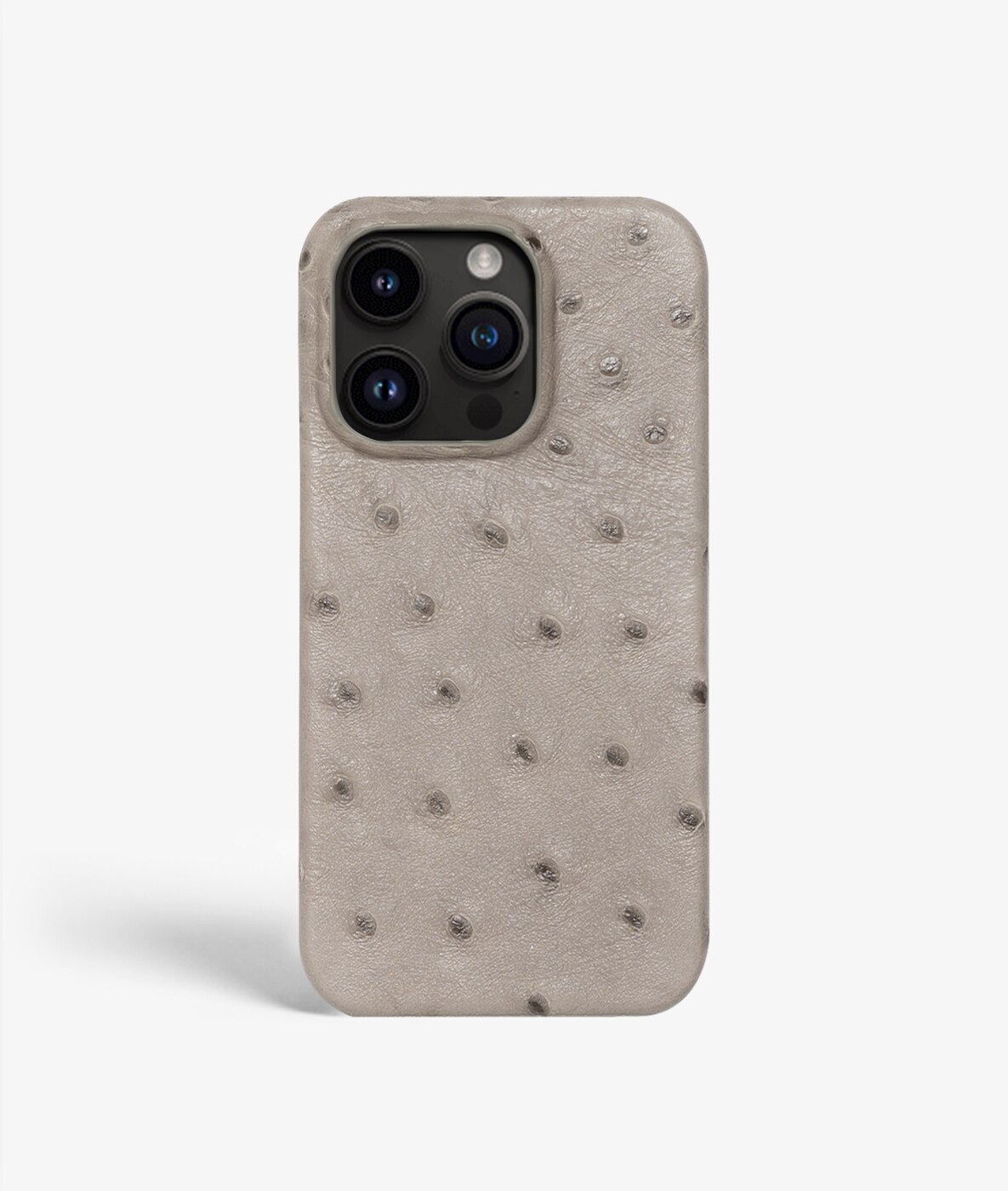 Coque iPhone 13 Pro Max Ostrich Gris