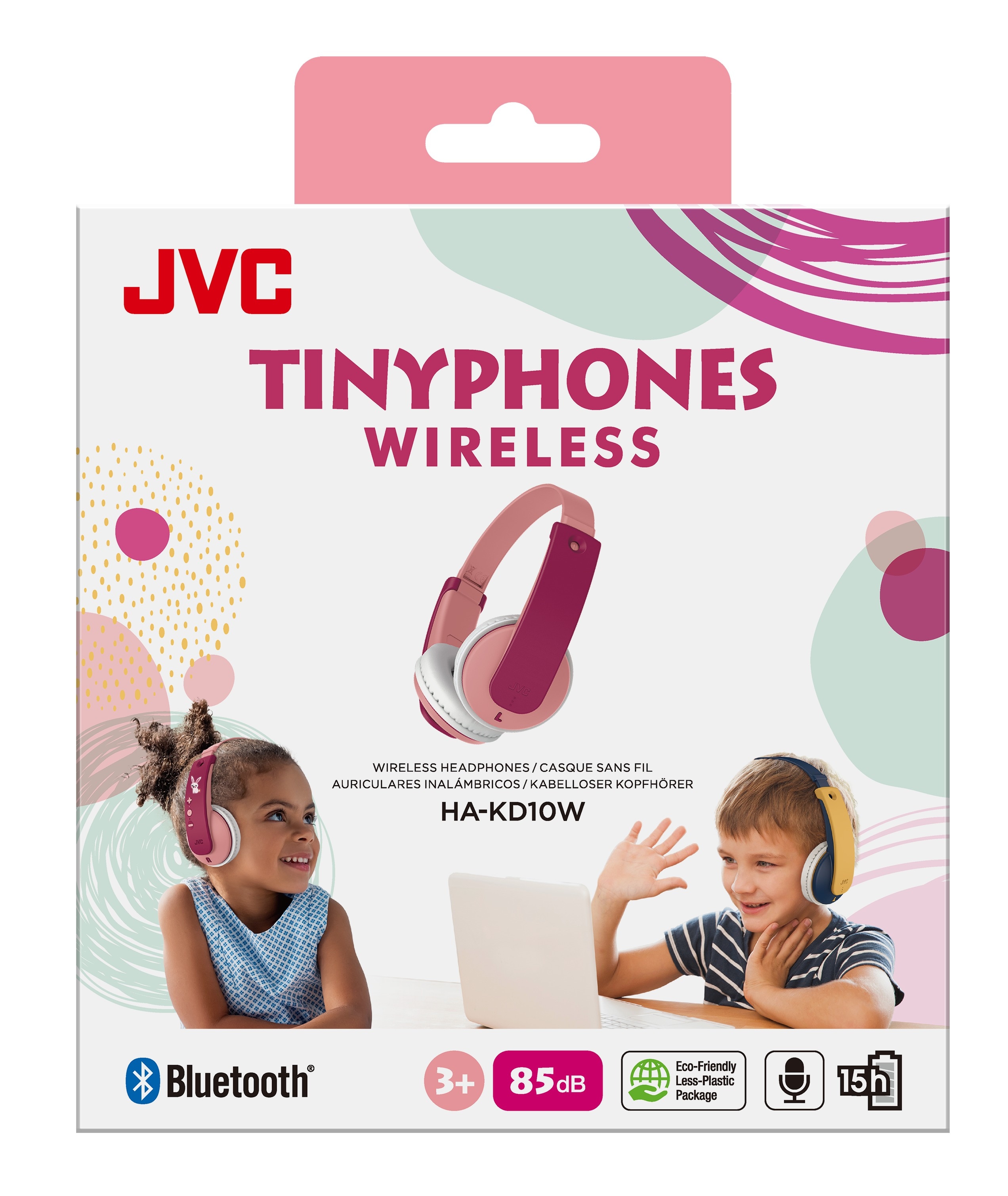 Tinyphones On-Ear Wireless Casque pour enfant, rose