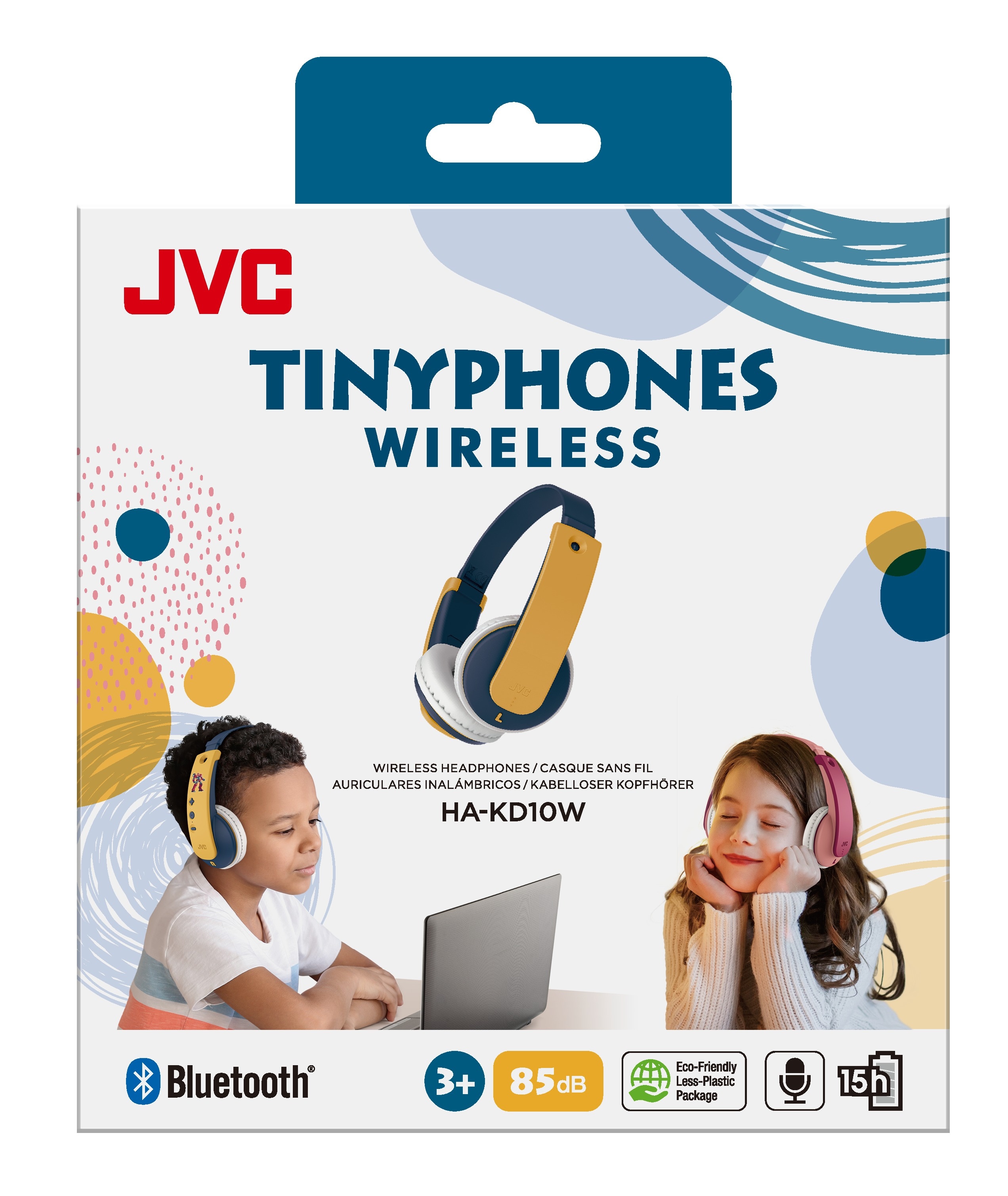 Tinyphones On-Ear Wireless Casque pour enfants, jaune