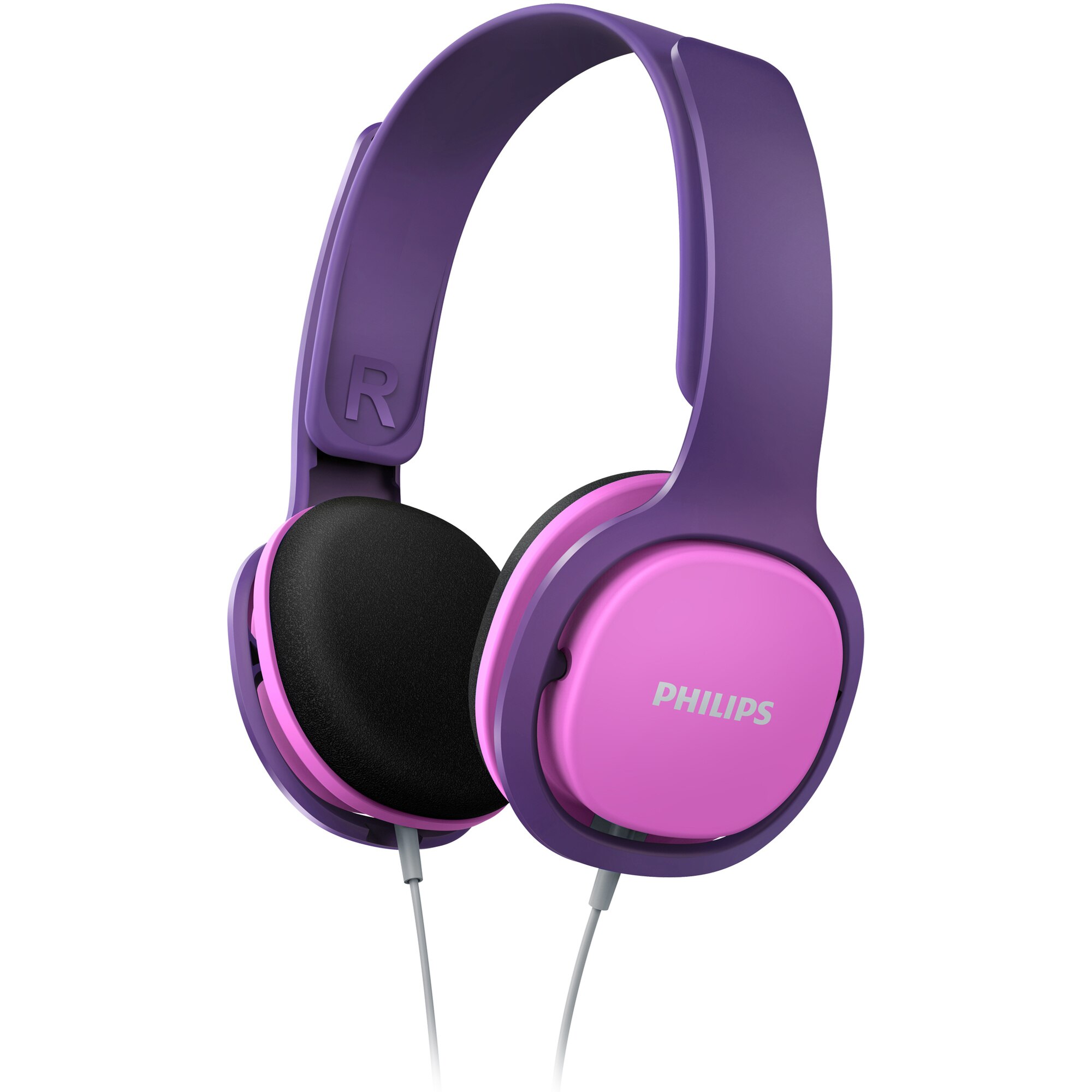 SHK2000 Casque On-Ear pour enfants, rose/violet