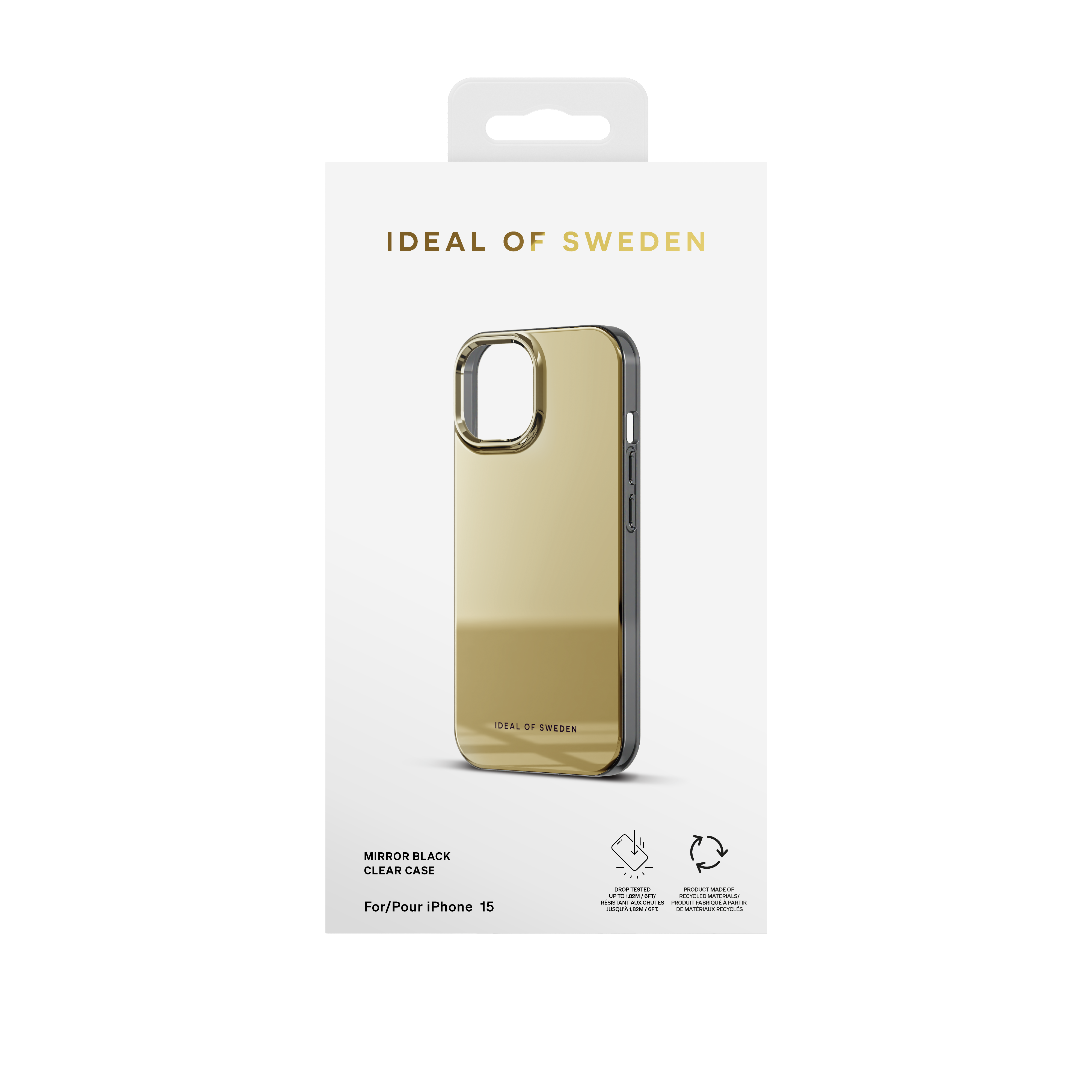 Clear Coque iPhone 15 Mirror Gold