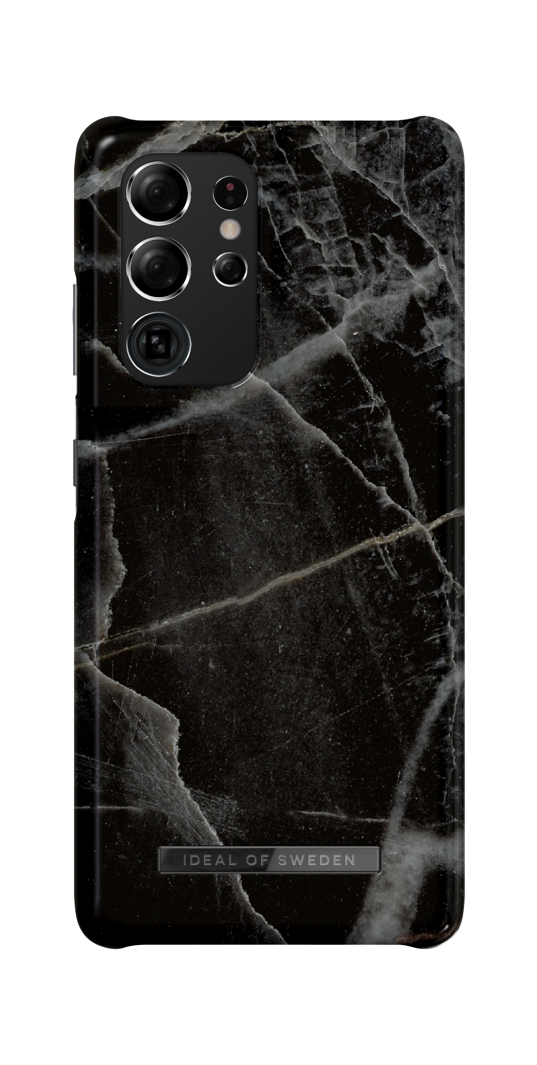 Coque Fashion Case Samsung Galaxy S22 Ultra Black Thunder Marble