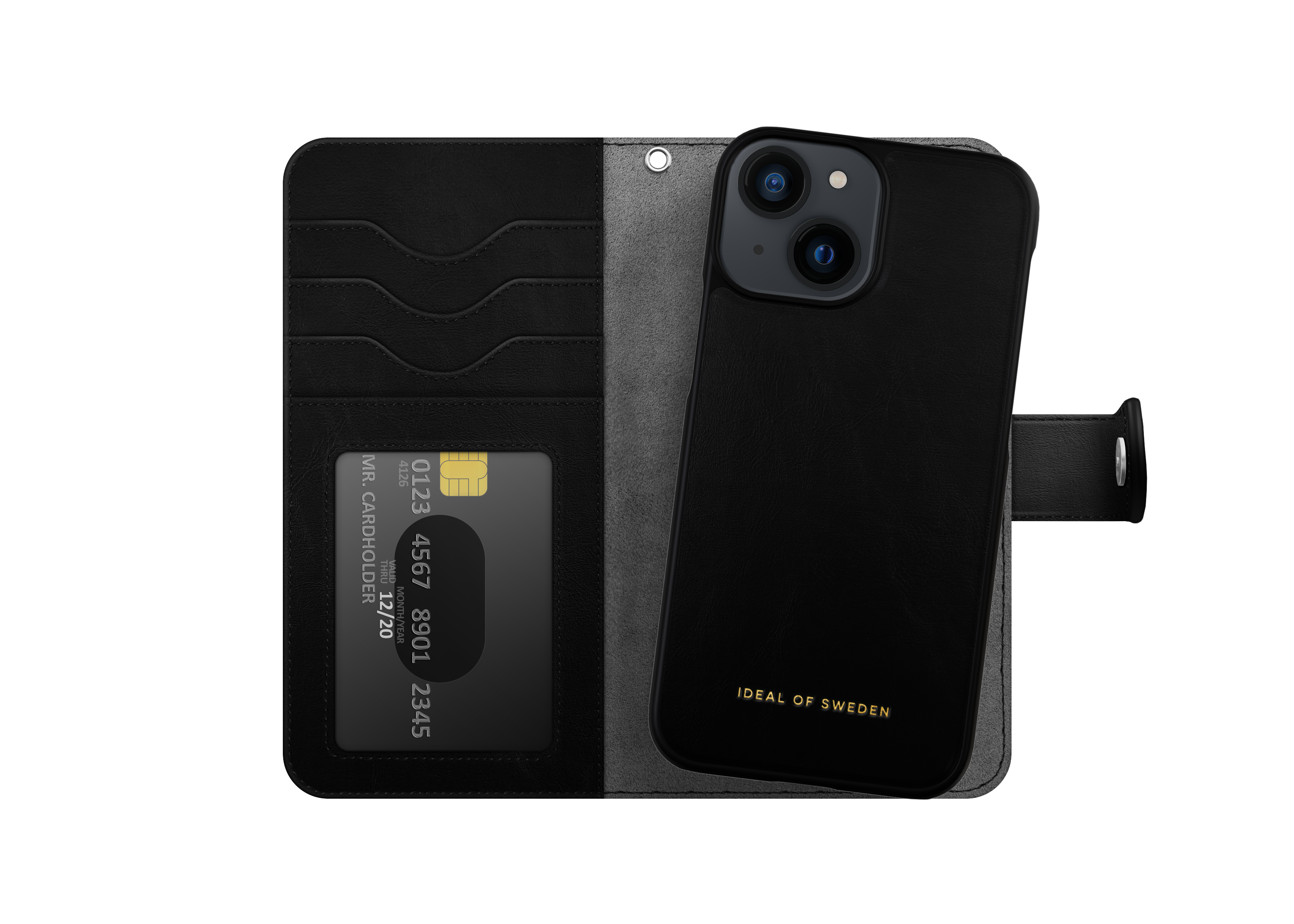 Étui portefeuille Magnet Wallet+ iPhone 13 Mini Black