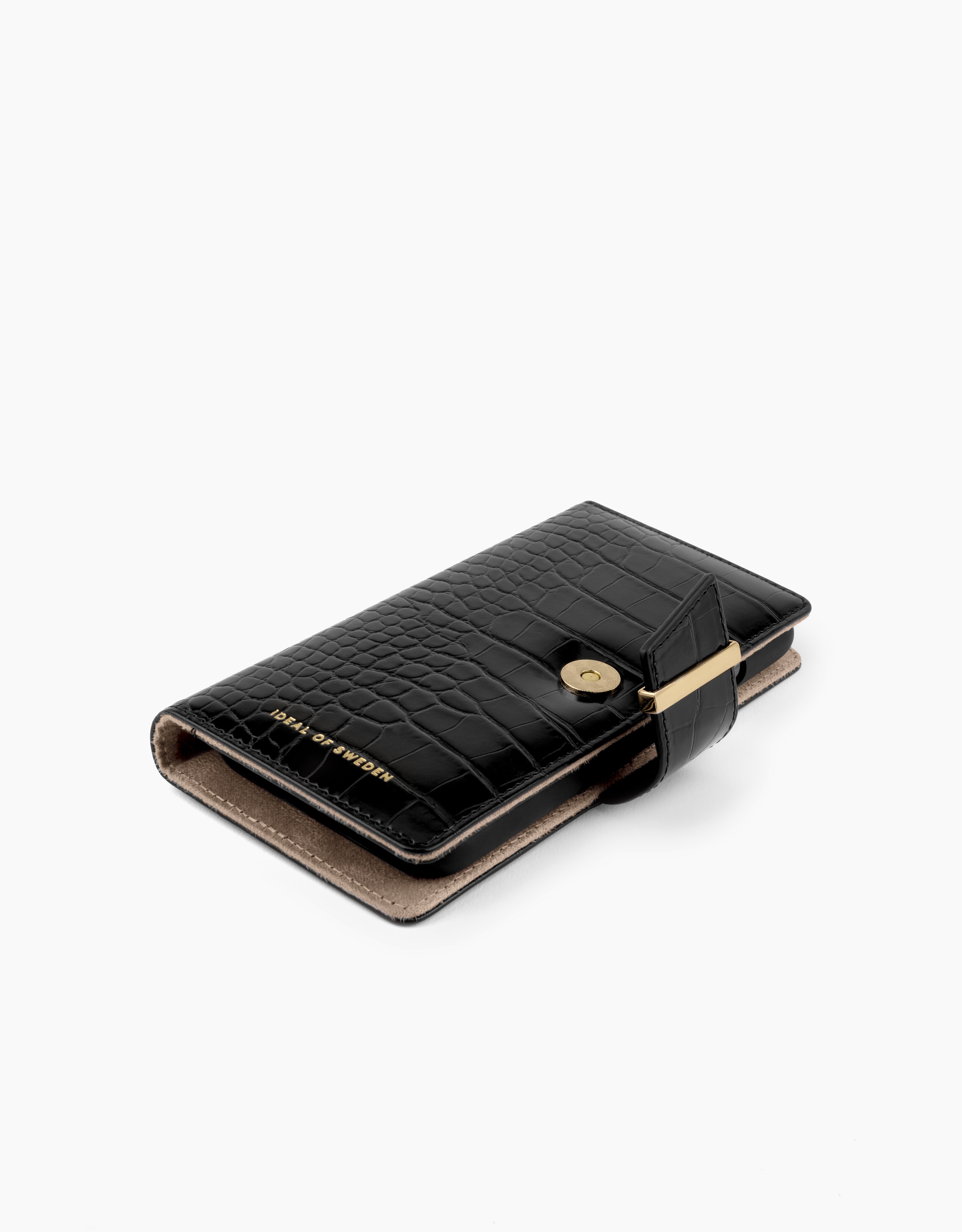 Cora Wallet iPhone 13 Mini Jet Black Croco