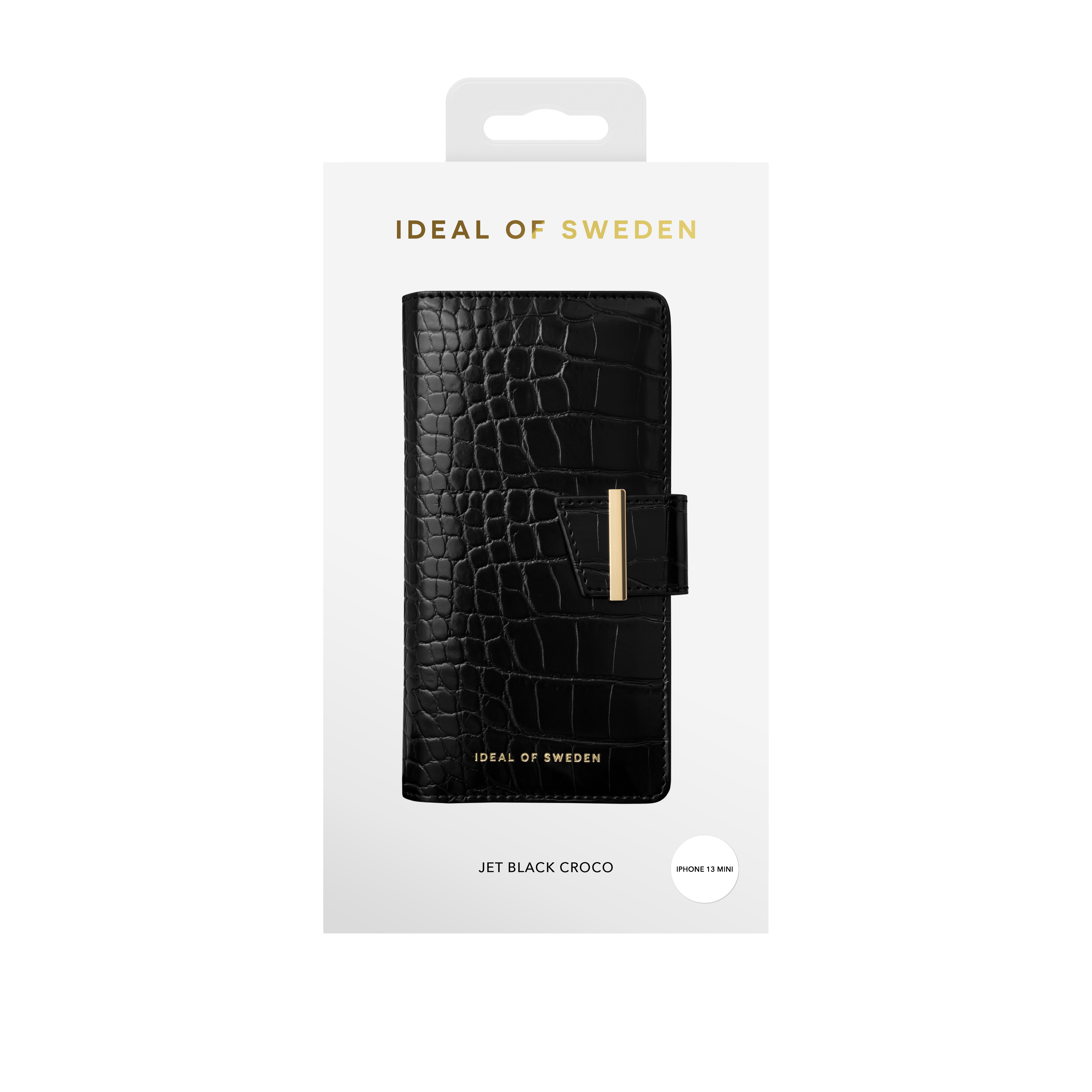 Cora Wallet iPhone 13 Mini Jet Black Croco