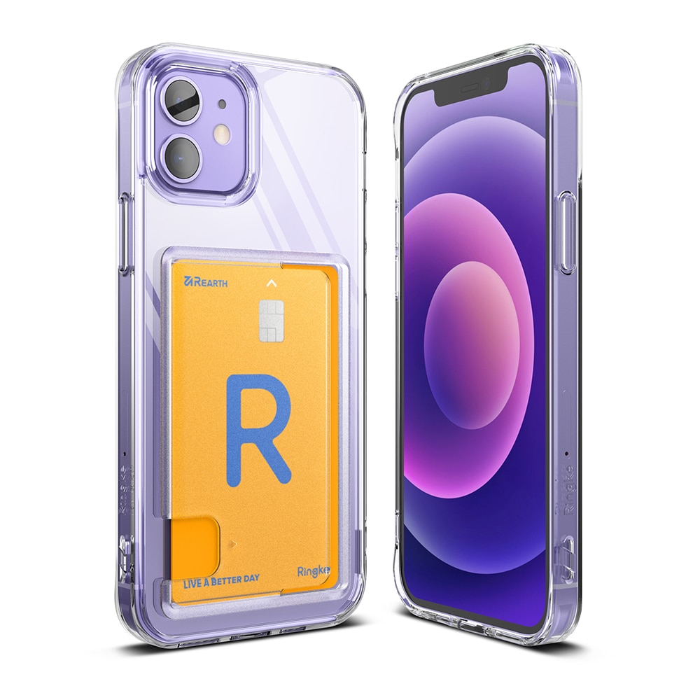 Coque Fusion Card iPhone 12/iPhone 12 Pro, transparent