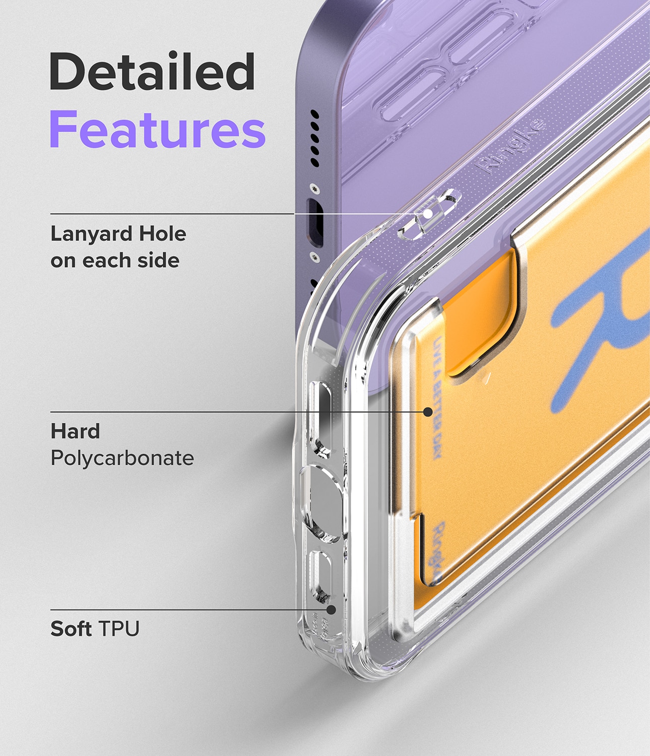 Coque Fusion Card iPhone 12/iPhone 12 Pro, transparent