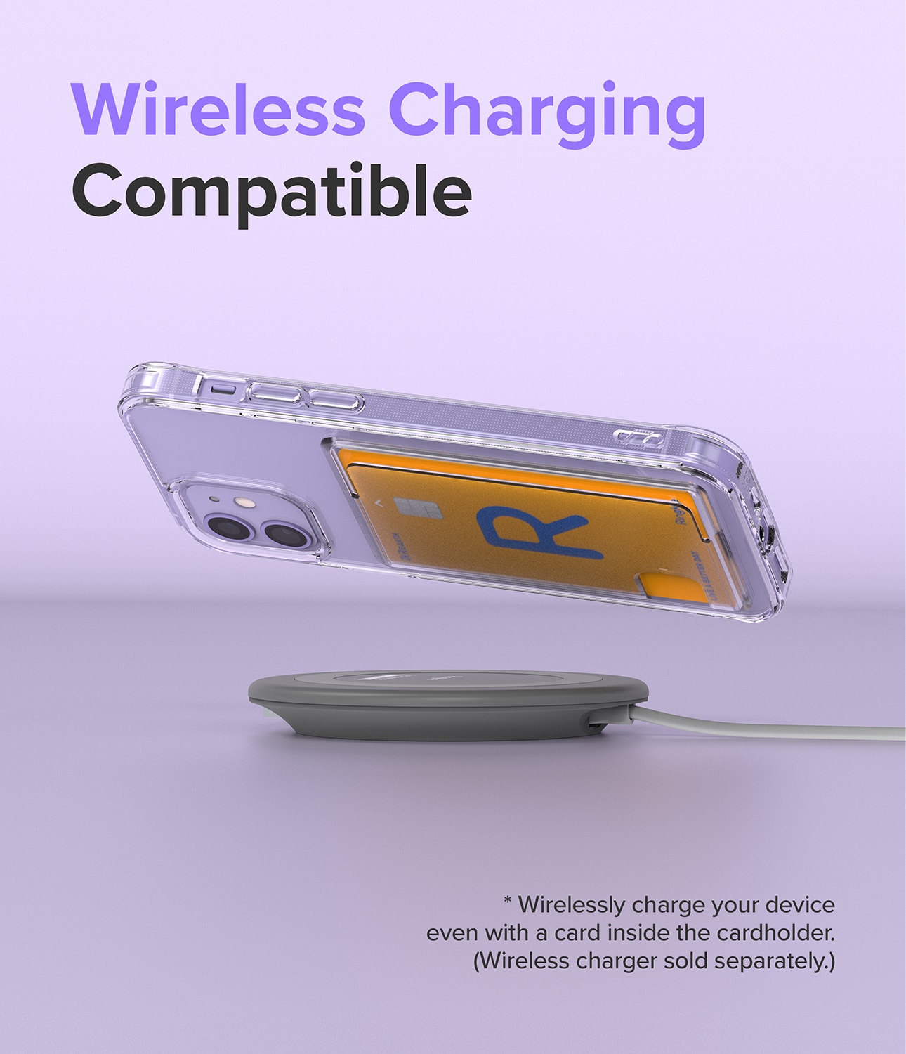 Coque Fusion Card iPhone 12/iPhone 12 Pro, transparent