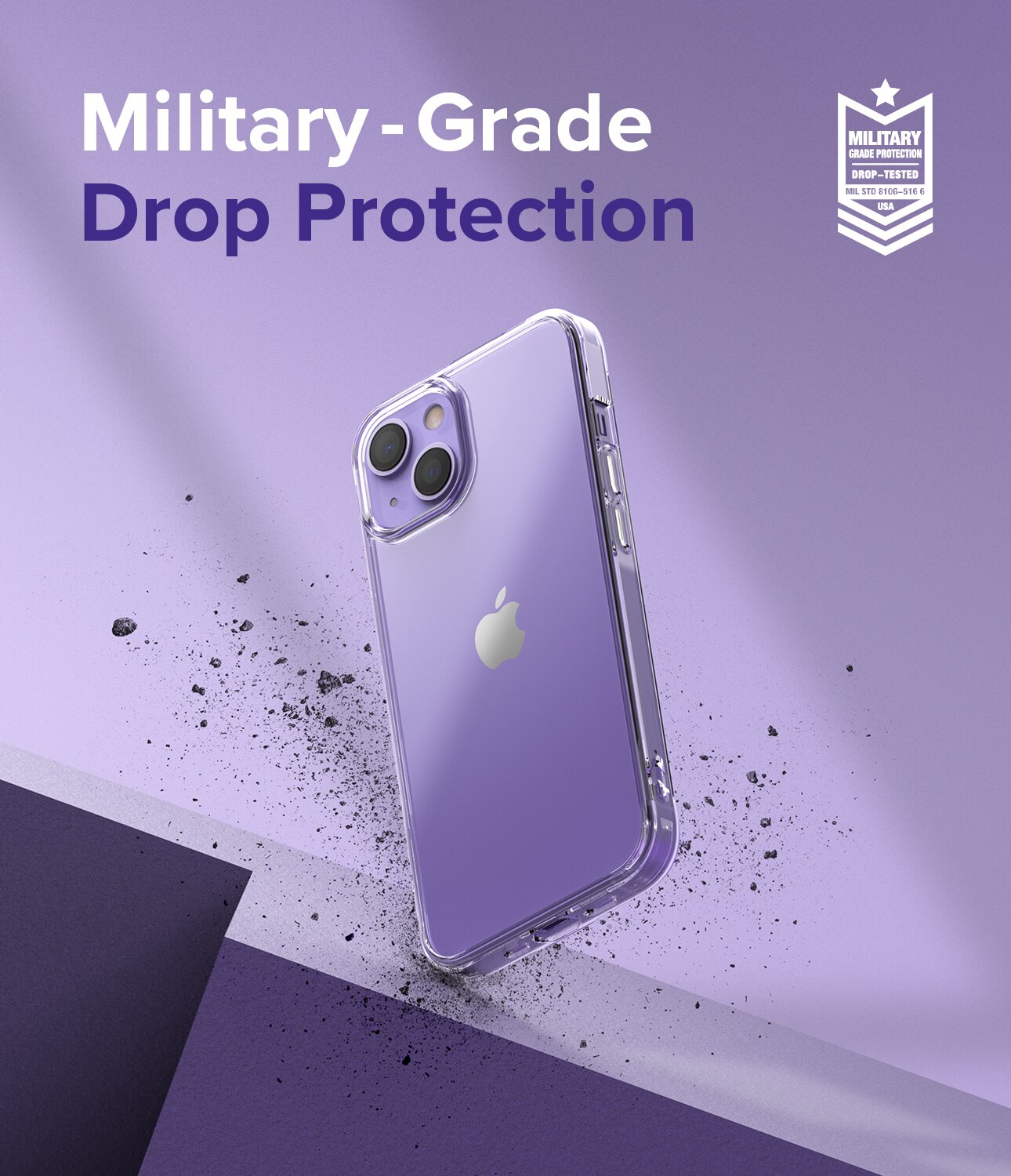 Coque Fusion iPhone 13 Mini, Transparent