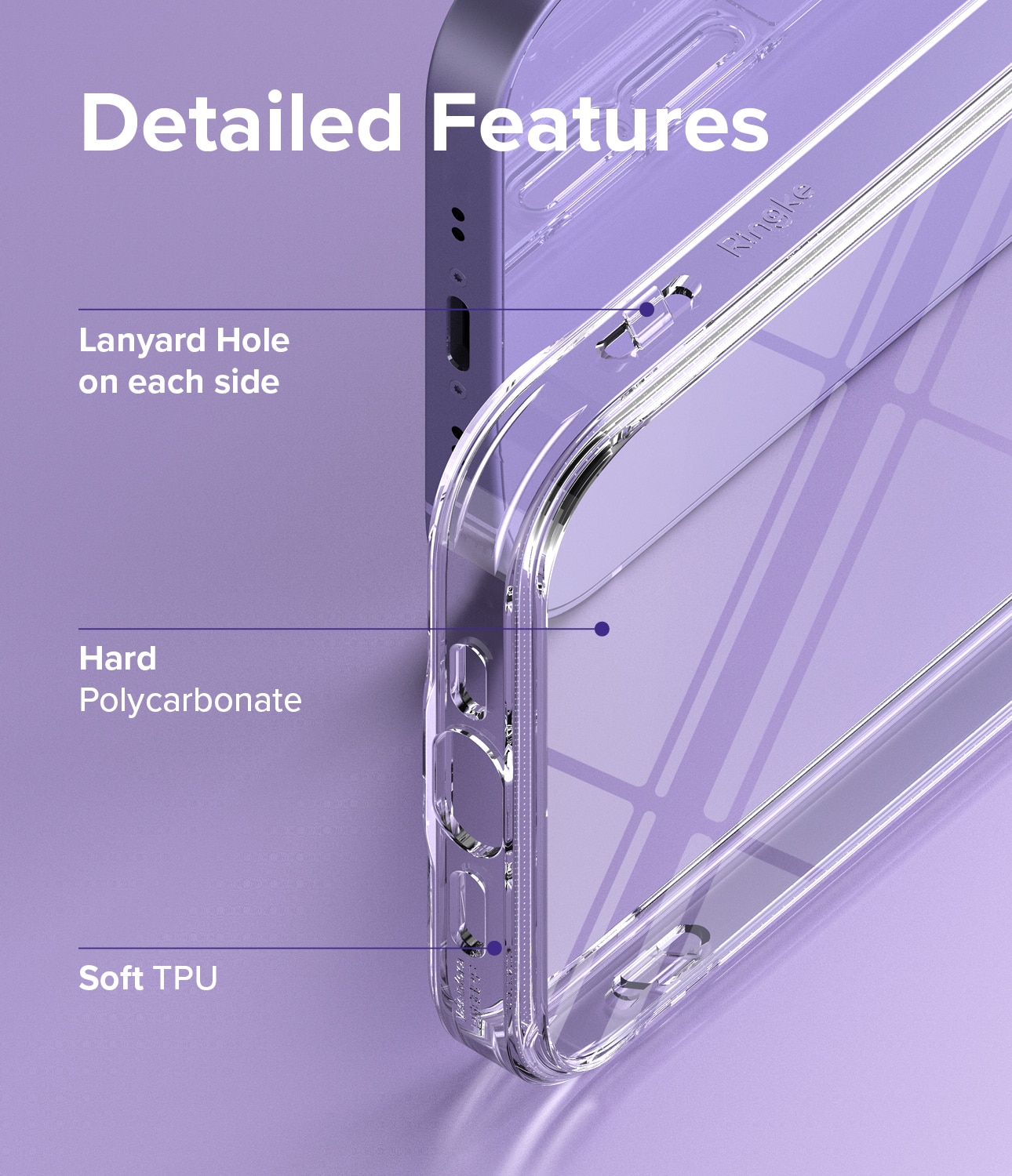 Coque Fusion iPhone 13 Mini, Transparent