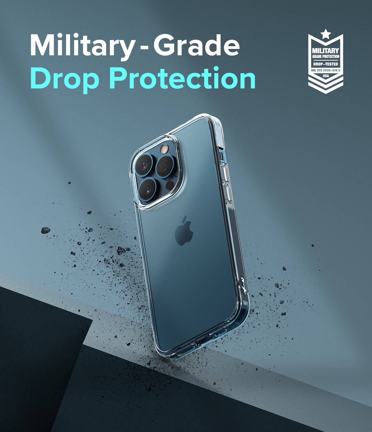 Coque Fusion iPhone 13 Pro Max, Transparent