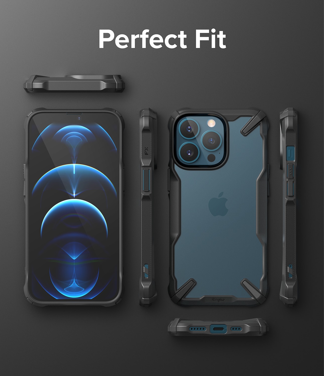 Coque Fusion X iPhone 13 Pro, Noir