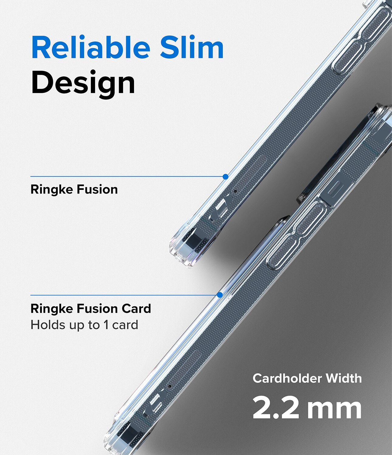 Coque Fusion Card iPhone 13 Pro, transparent