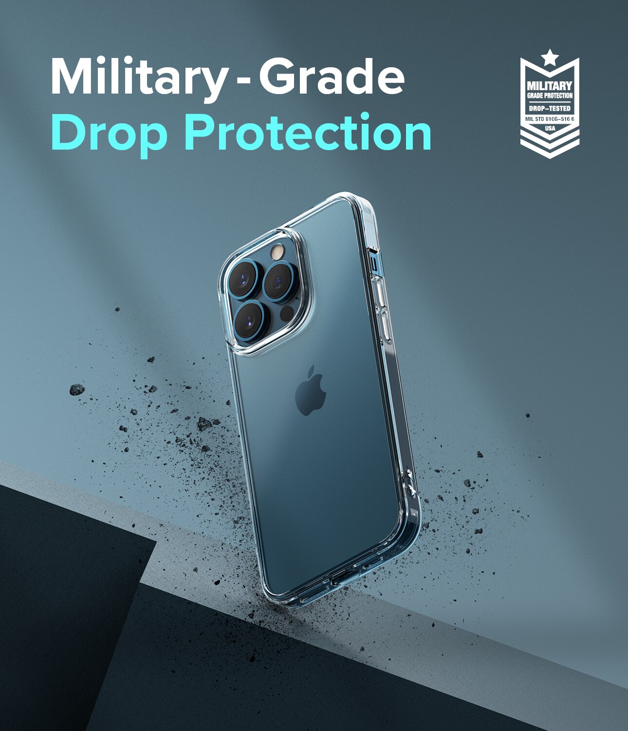 Coque Fusion iPhone 13 Pro, Transparent