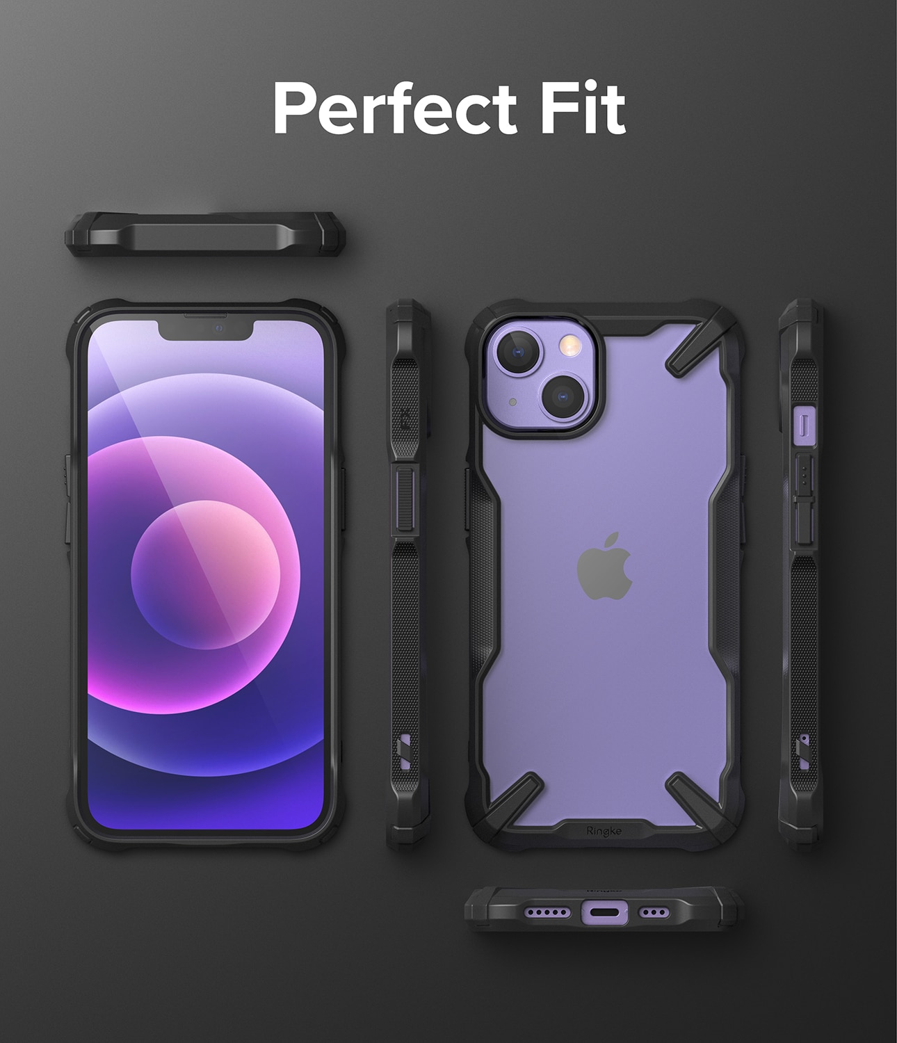 Coque Fusion X iPhone 13 Black