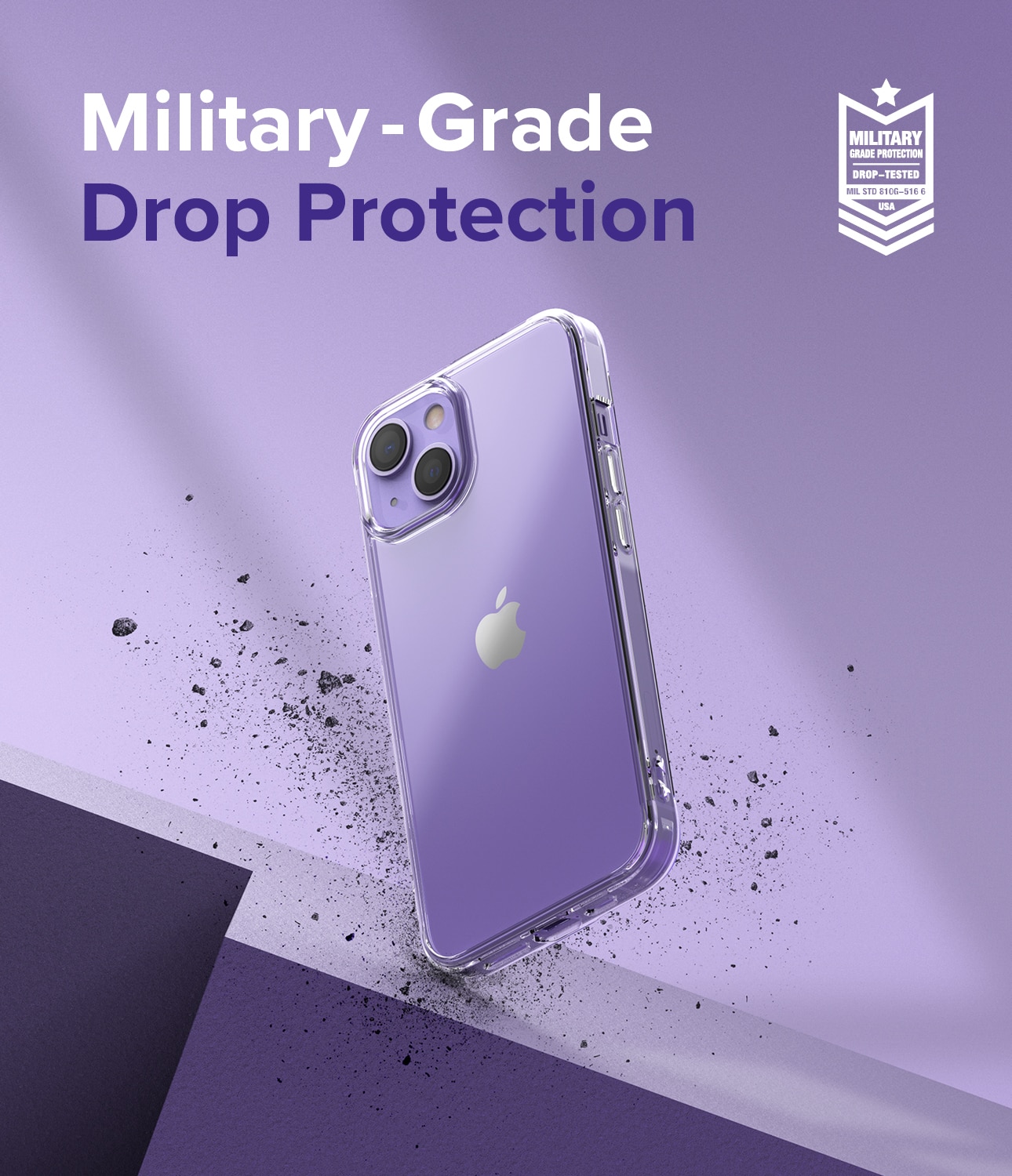 Coque Fusion iPhone 13, Transparent
