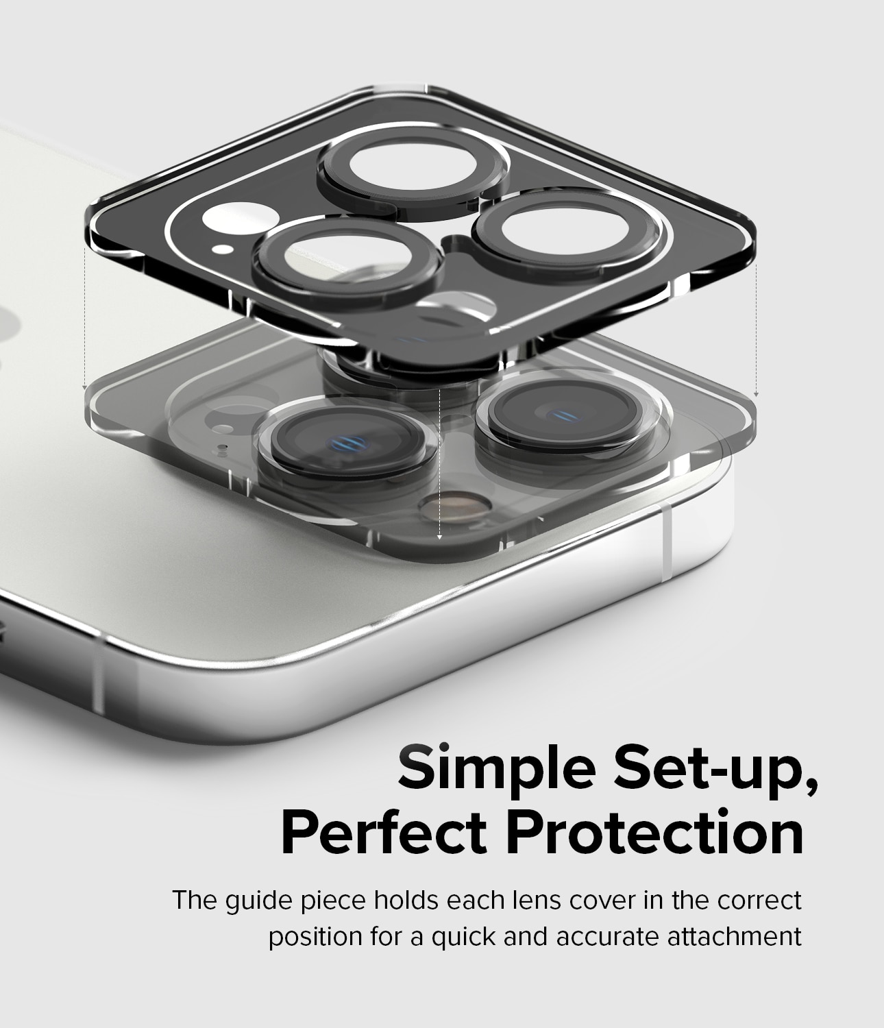 Camera Lens Frame Glass iPhone 14 Pro Max Noir
